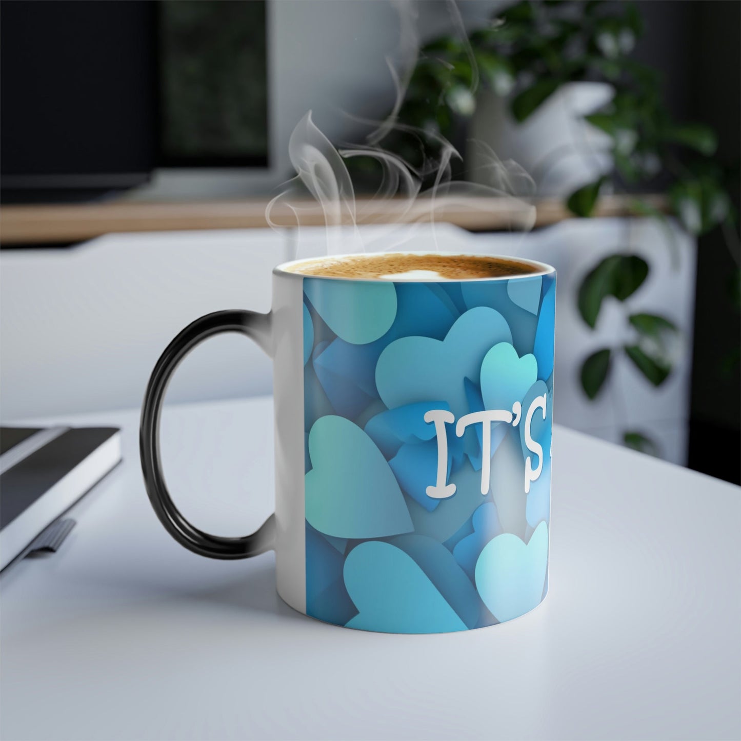 Reveal! It's a Boy Magic Color Morphing Mug - Baby Pregnancy Revealing Announcement Gift - Perfect Grandma Grandpa Present