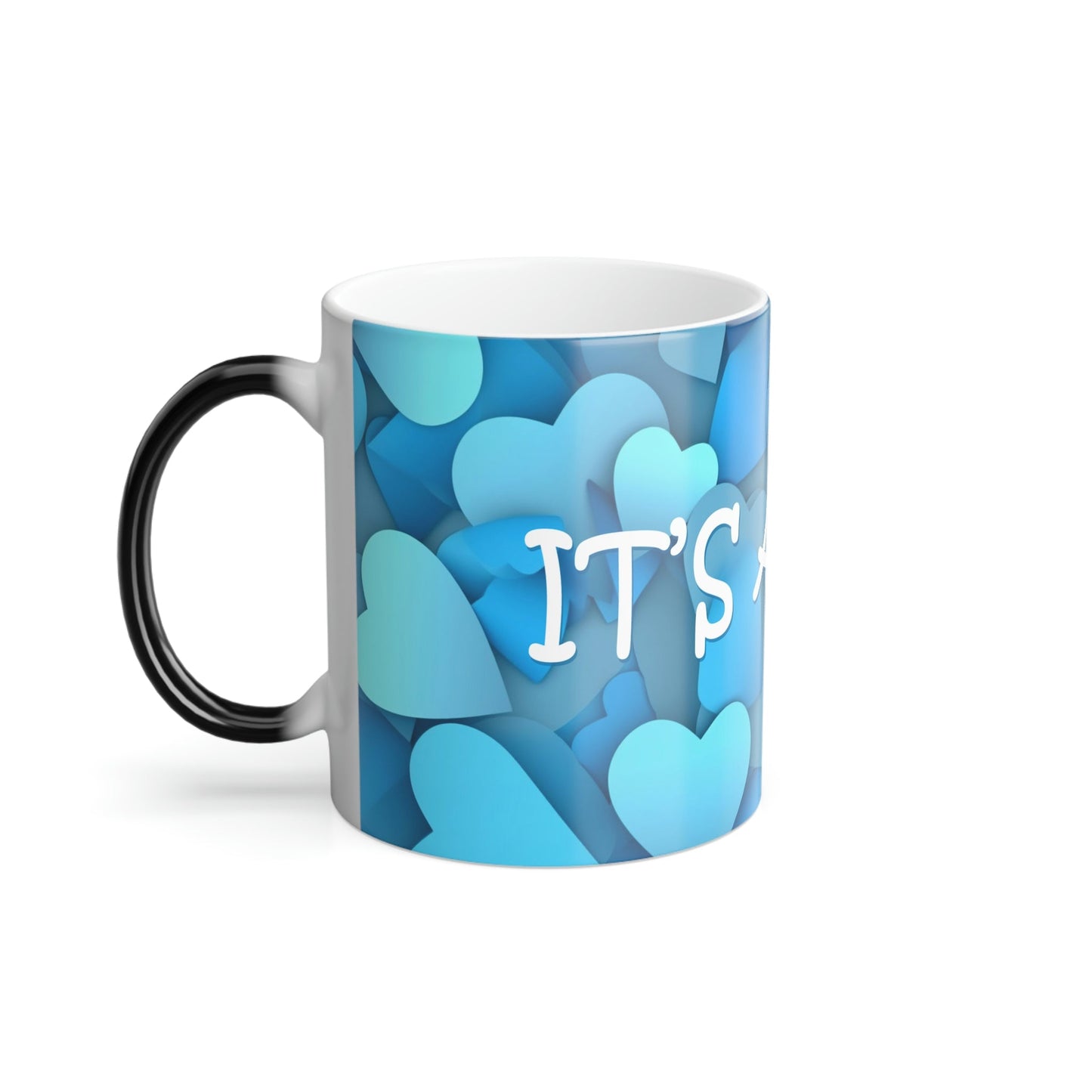 Reveal! It's a Boy Magic Color Morphing Mug - Baby Pregnancy Revealing Announcement Gift - Perfect Grandma Grandpa Present