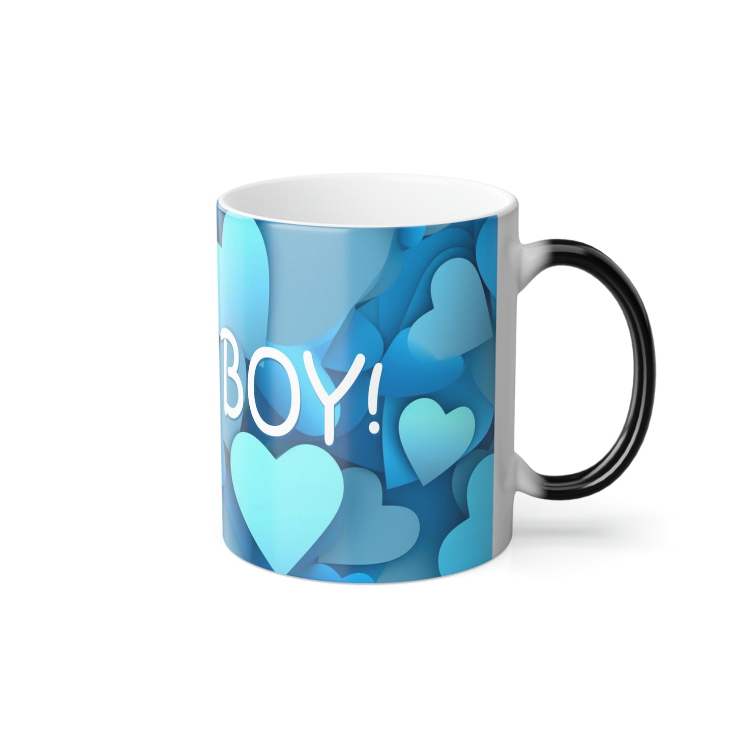 Reveal! It's a Boy Magic Color Morphing Mug - Baby Pregnancy Revealing Announcement Gift - Perfect Grandma Grandpa Present