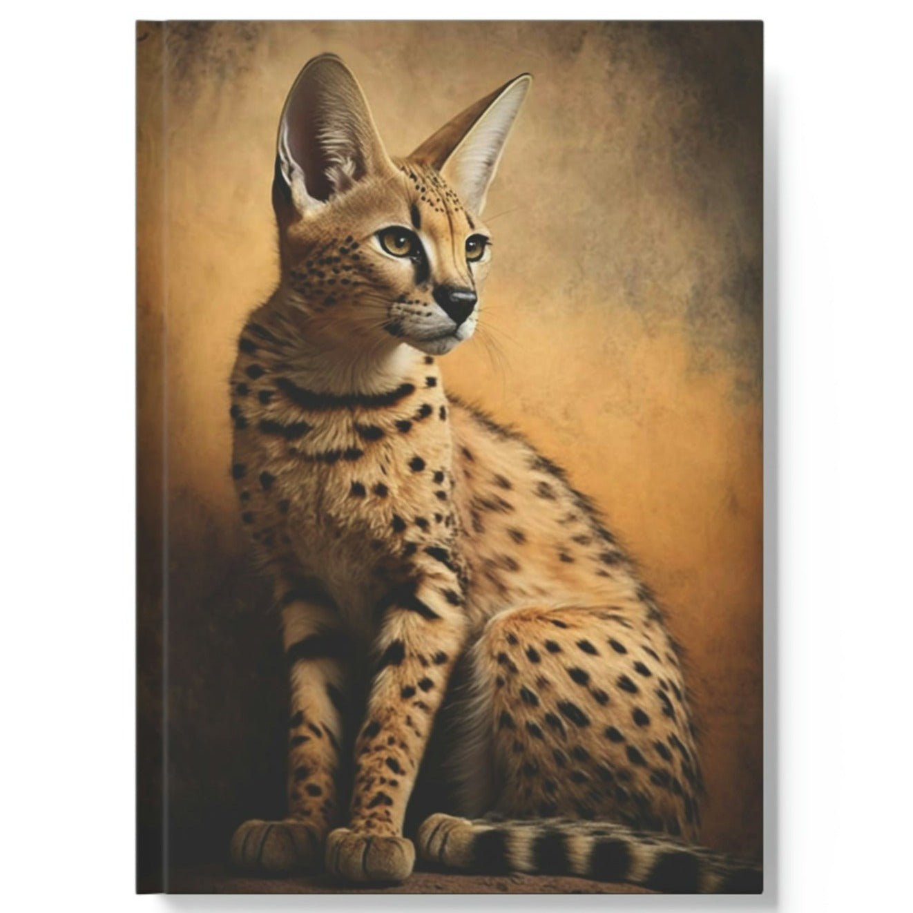 Savannah Cat Notebook - Portrait - Cat Inspirations - Hard Backed Journal