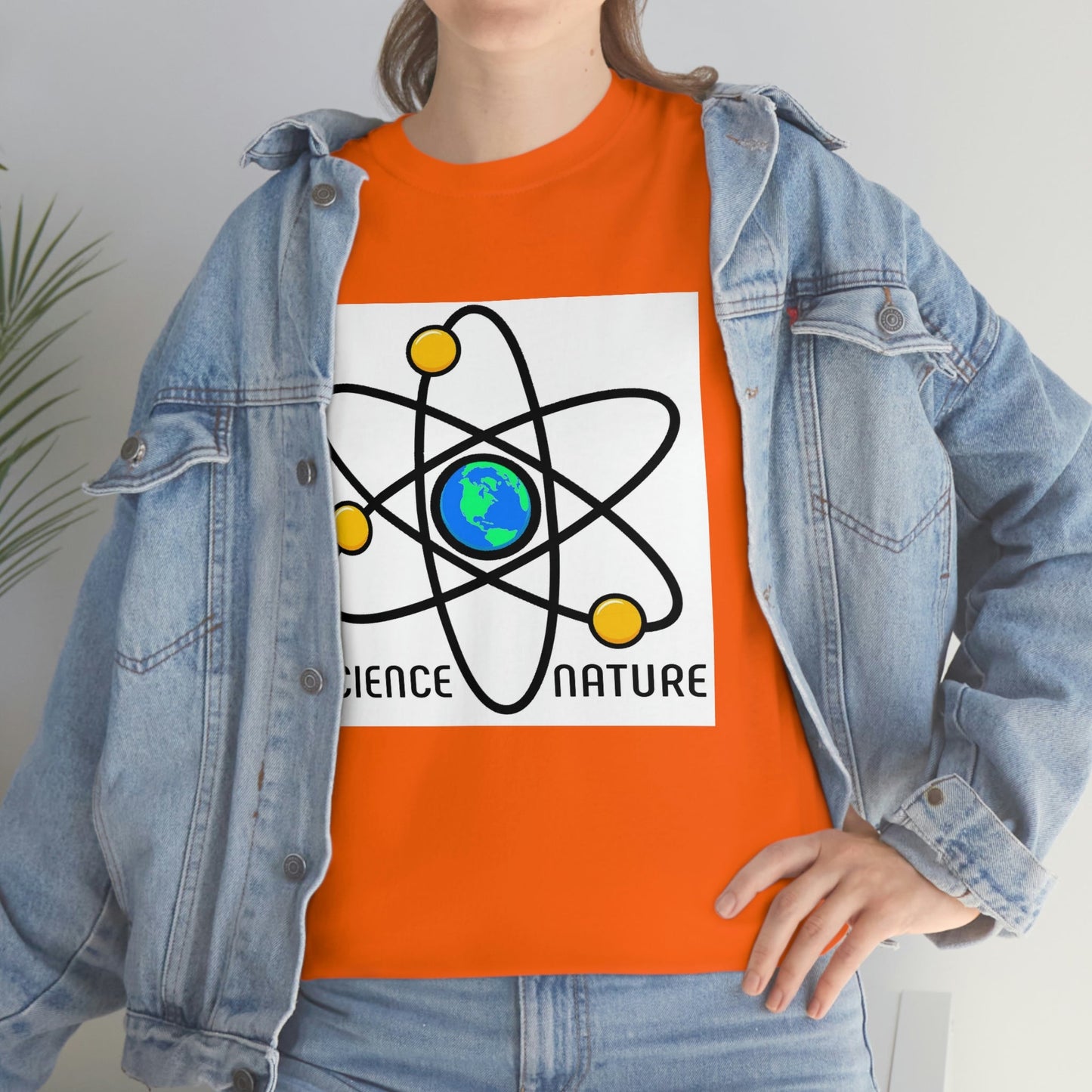 Science and Nature Unisex Heavy Cotton Tee Ecology Recycling Earth Global Warming
