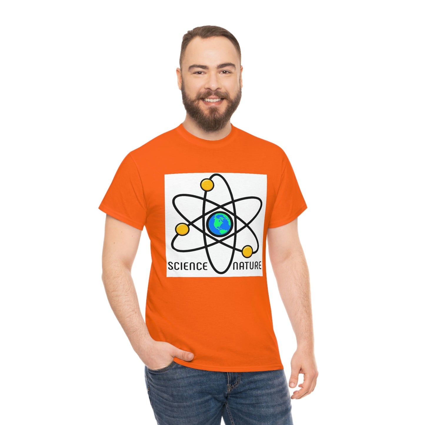 Science and Nature Unisex Heavy Cotton Tee Ecology Recycling Earth Global Warming