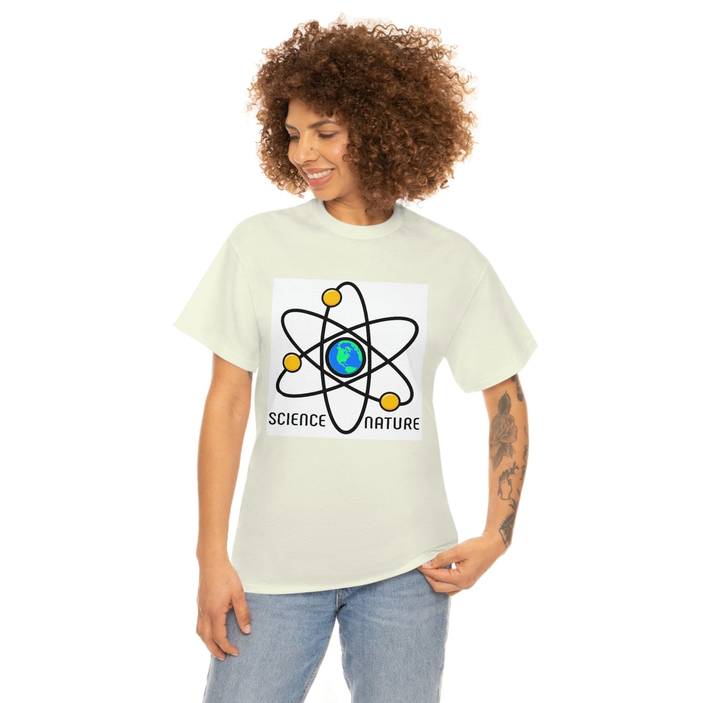 Science and Nature Unisex Heavy Cotton Tee Ecology Recycling Earth Global Warming