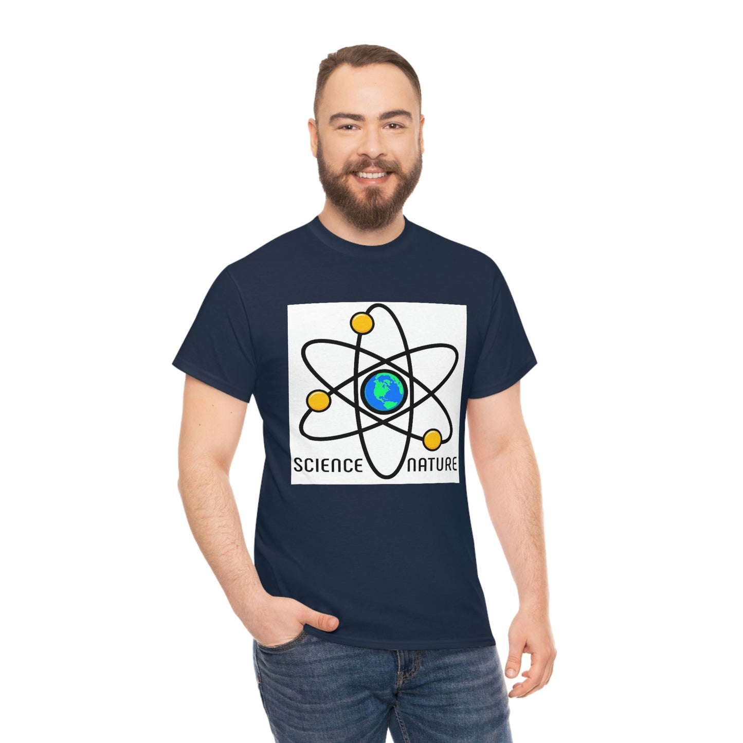 Science and Nature Unisex Heavy Cotton Tee Ecology Recycling Earth Global Warming