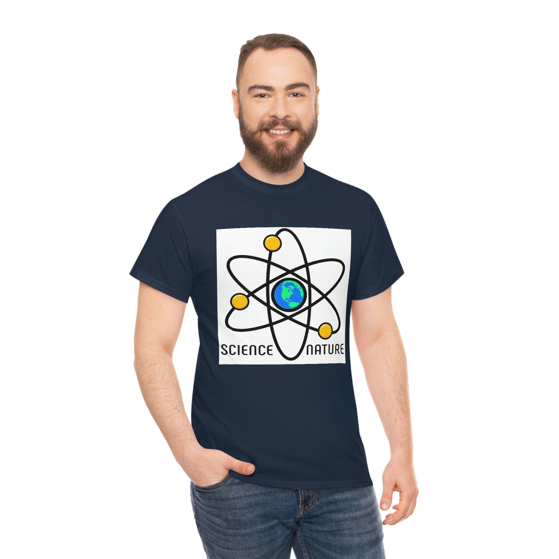 Science and Nature Unisex Heavy Cotton Tee Ecology Recycling Earth Global Warming