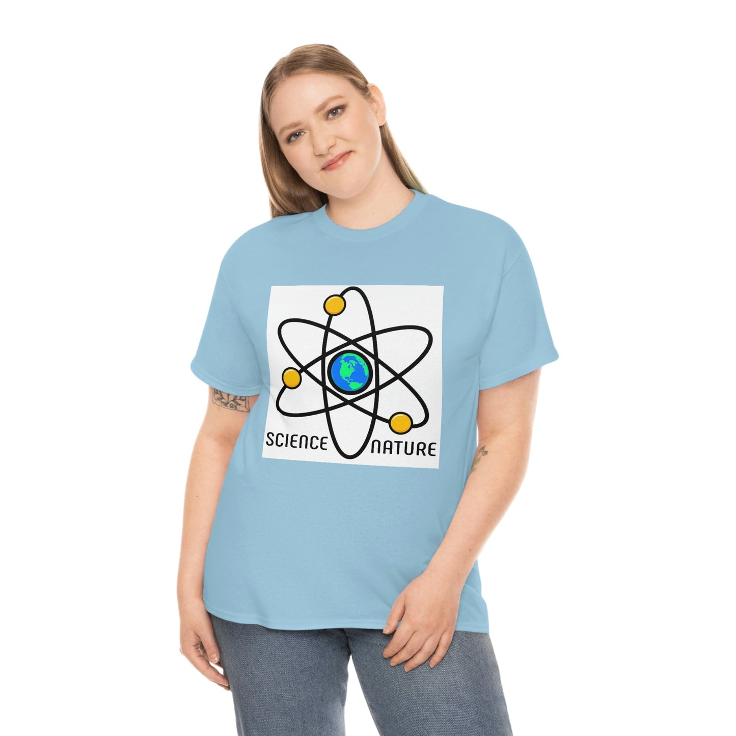Science and Nature Unisex Heavy Cotton Tee Ecology Recycling Earth Global Warming