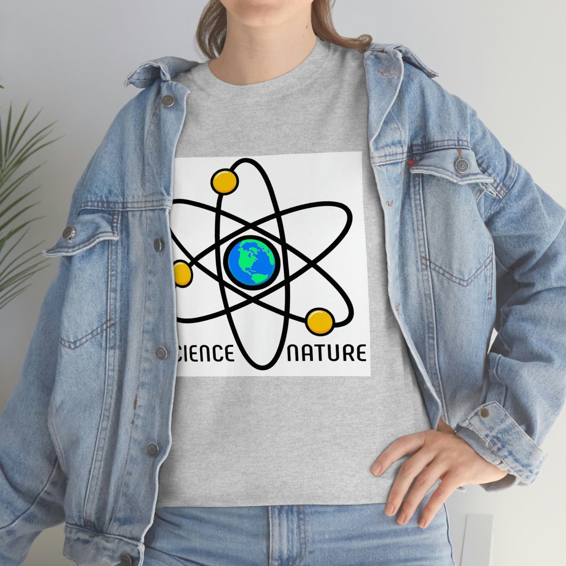 Science and Nature Unisex Heavy Cotton Tee Ecology Recycling Earth Global Warming