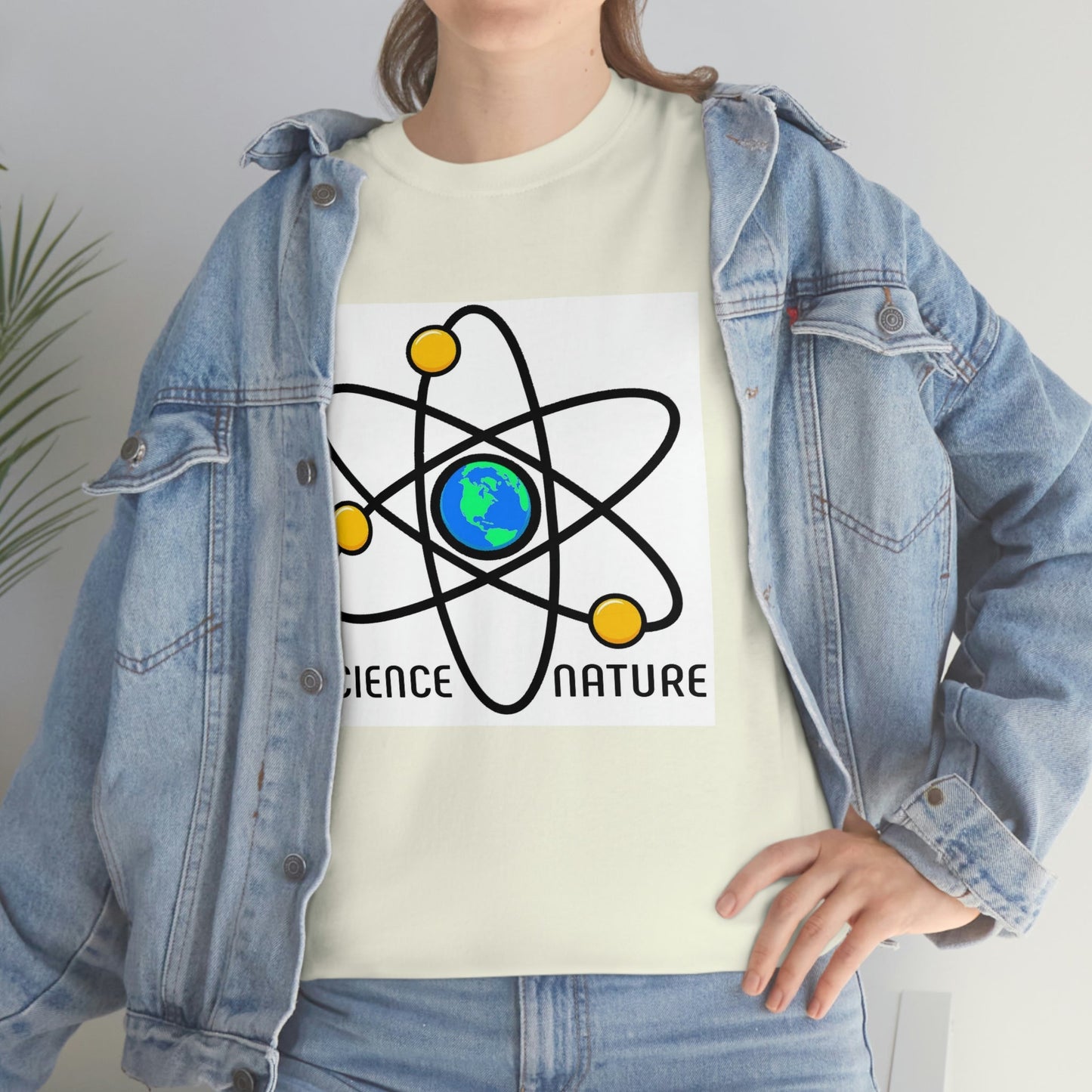 Science and Nature Unisex Heavy Cotton Tee Ecology Recycling Earth Global Warming