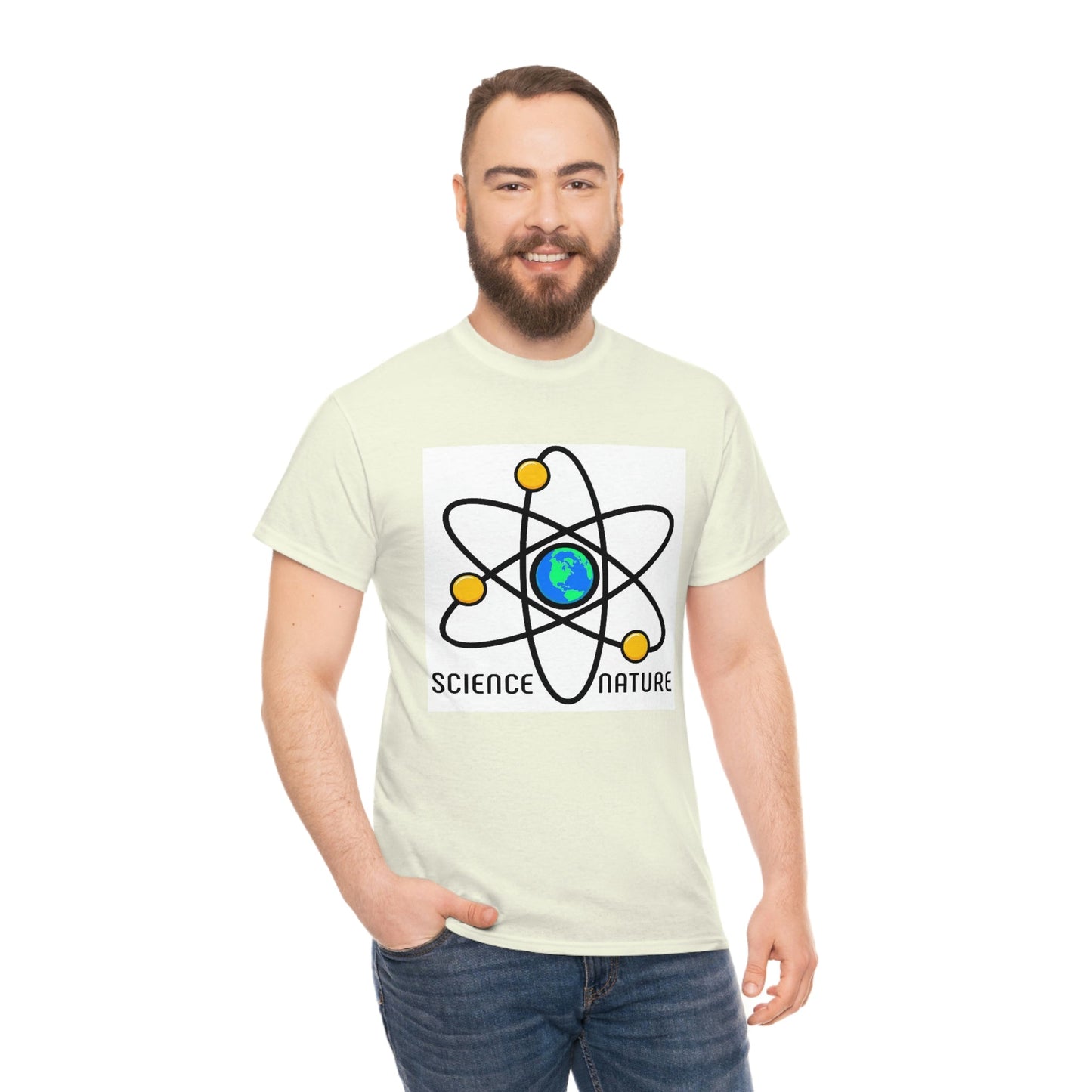 Science and Nature Unisex Heavy Cotton Tee Ecology Recycling Earth Global Warming