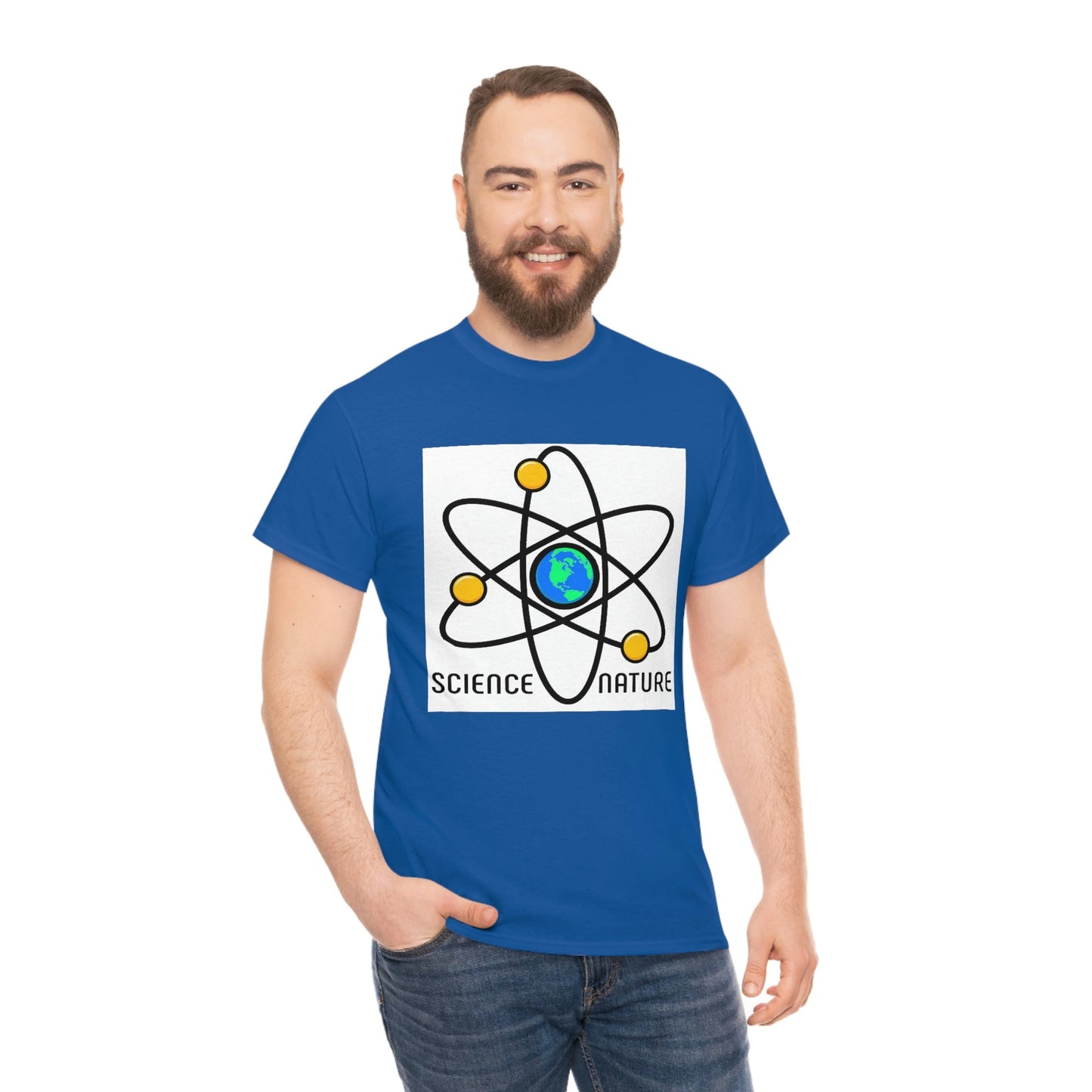 Science and Nature Unisex Heavy Cotton Tee Ecology Recycling Earth Global Warming