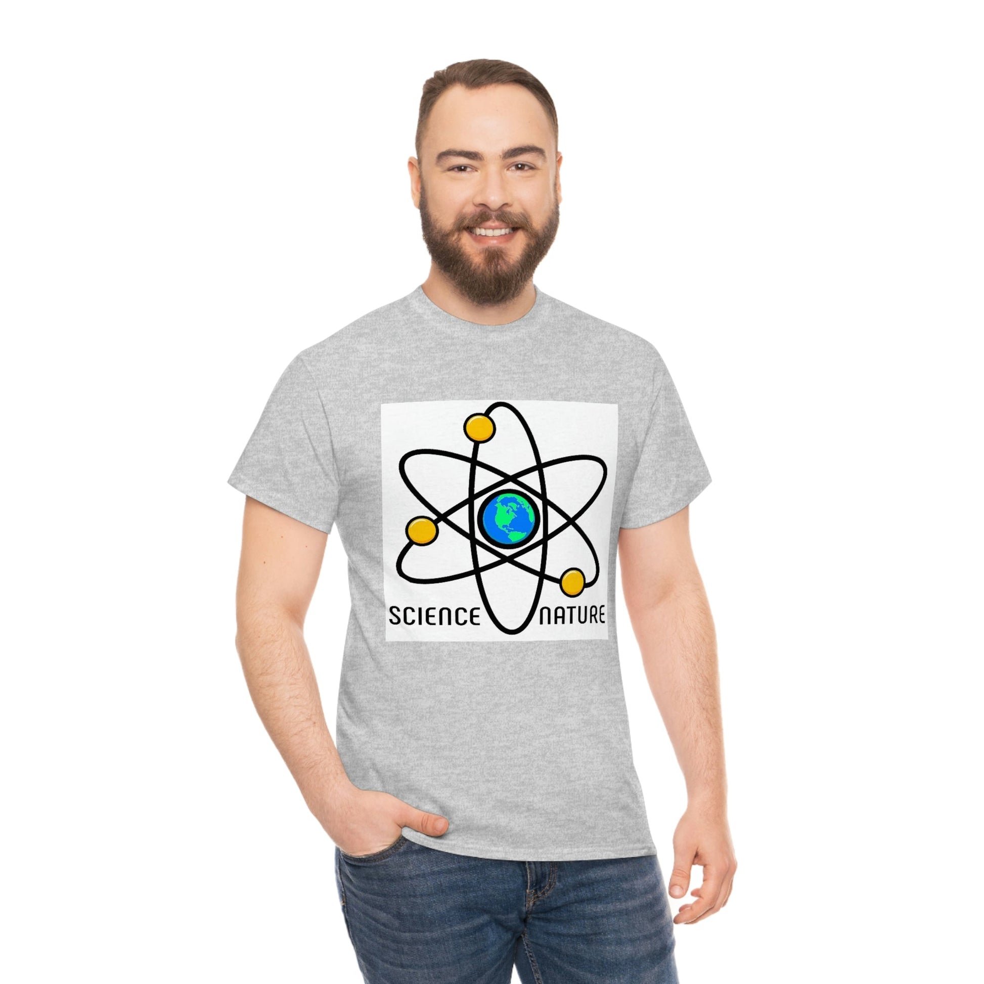Science and Nature Unisex Heavy Cotton Tee Ecology Recycling Earth Global Warming