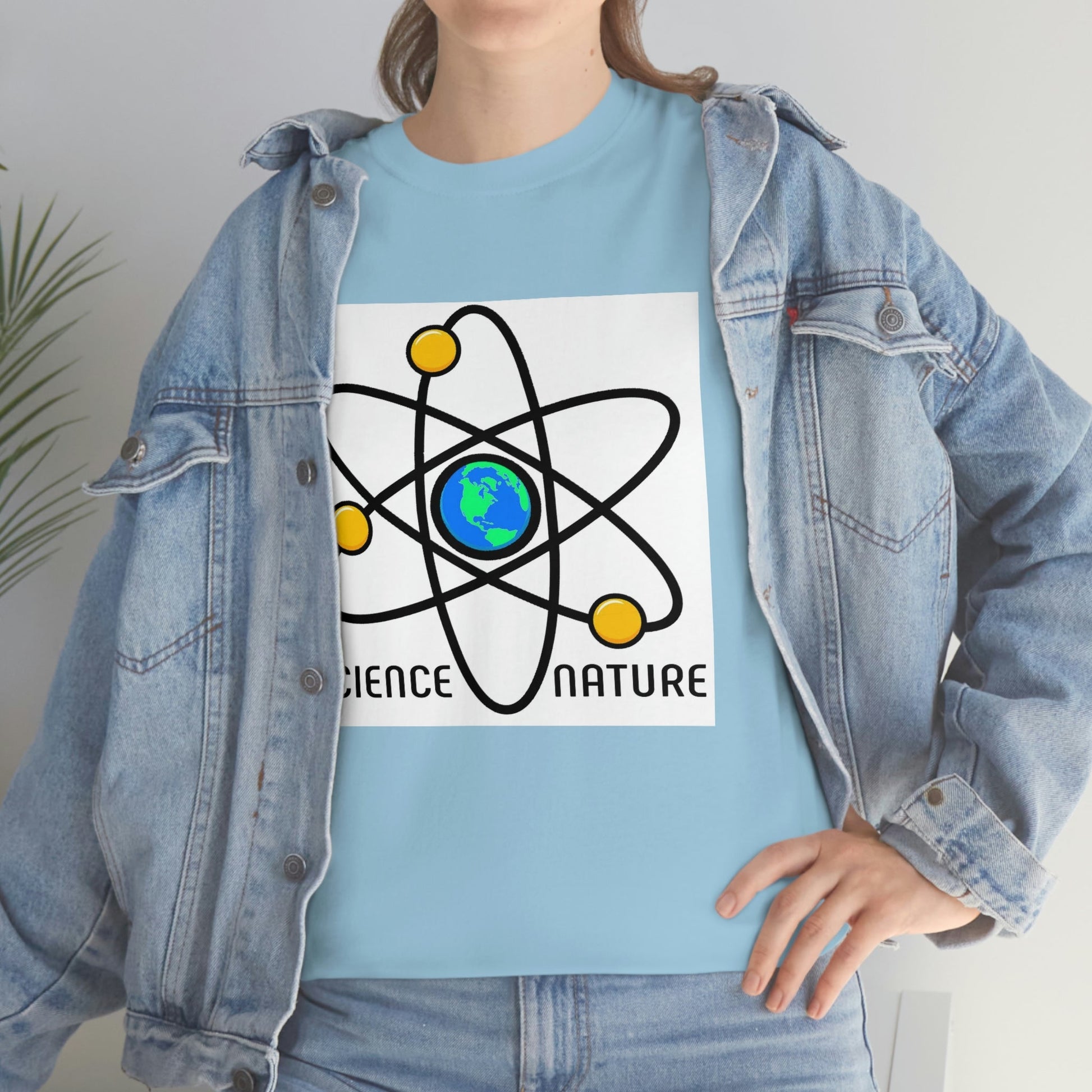 Science and Nature Unisex Heavy Cotton Tee Ecology Recycling Earth Global Warming