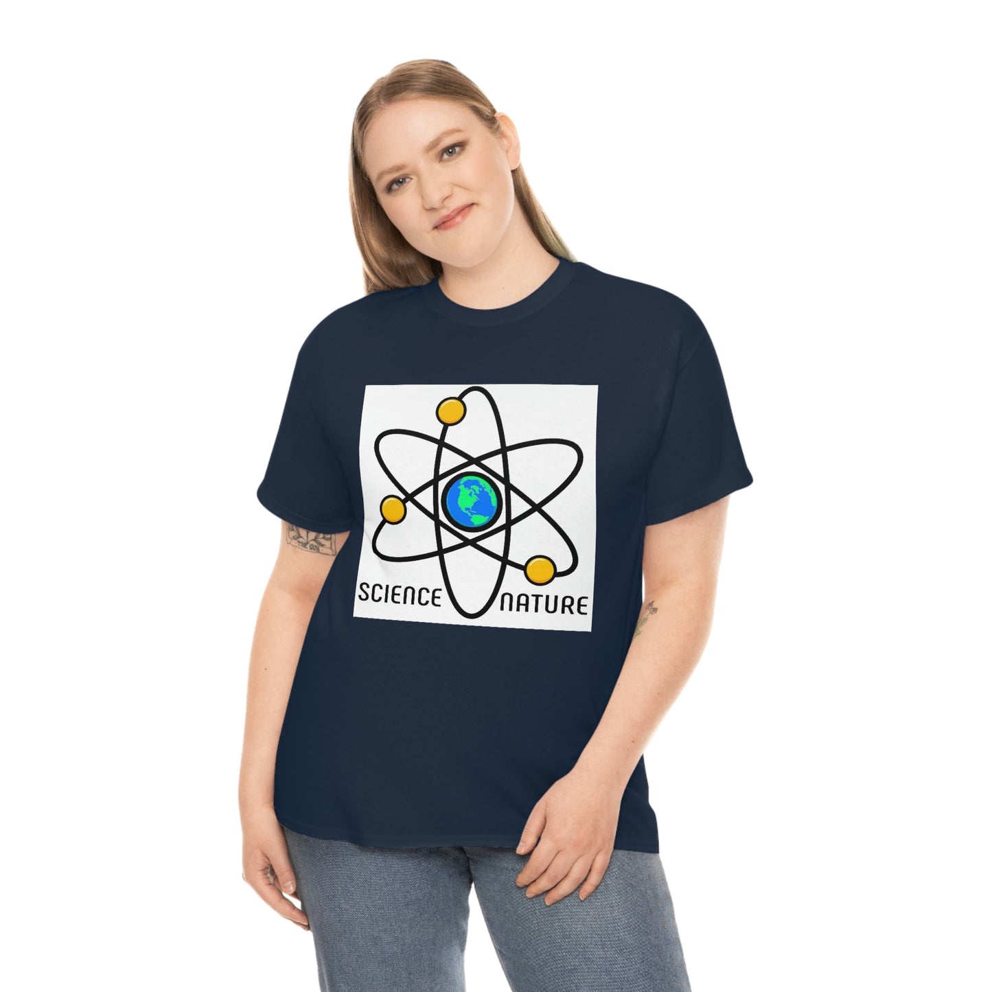 Science and Nature Unisex Heavy Cotton Tee Ecology Recycling Earth Global Warming