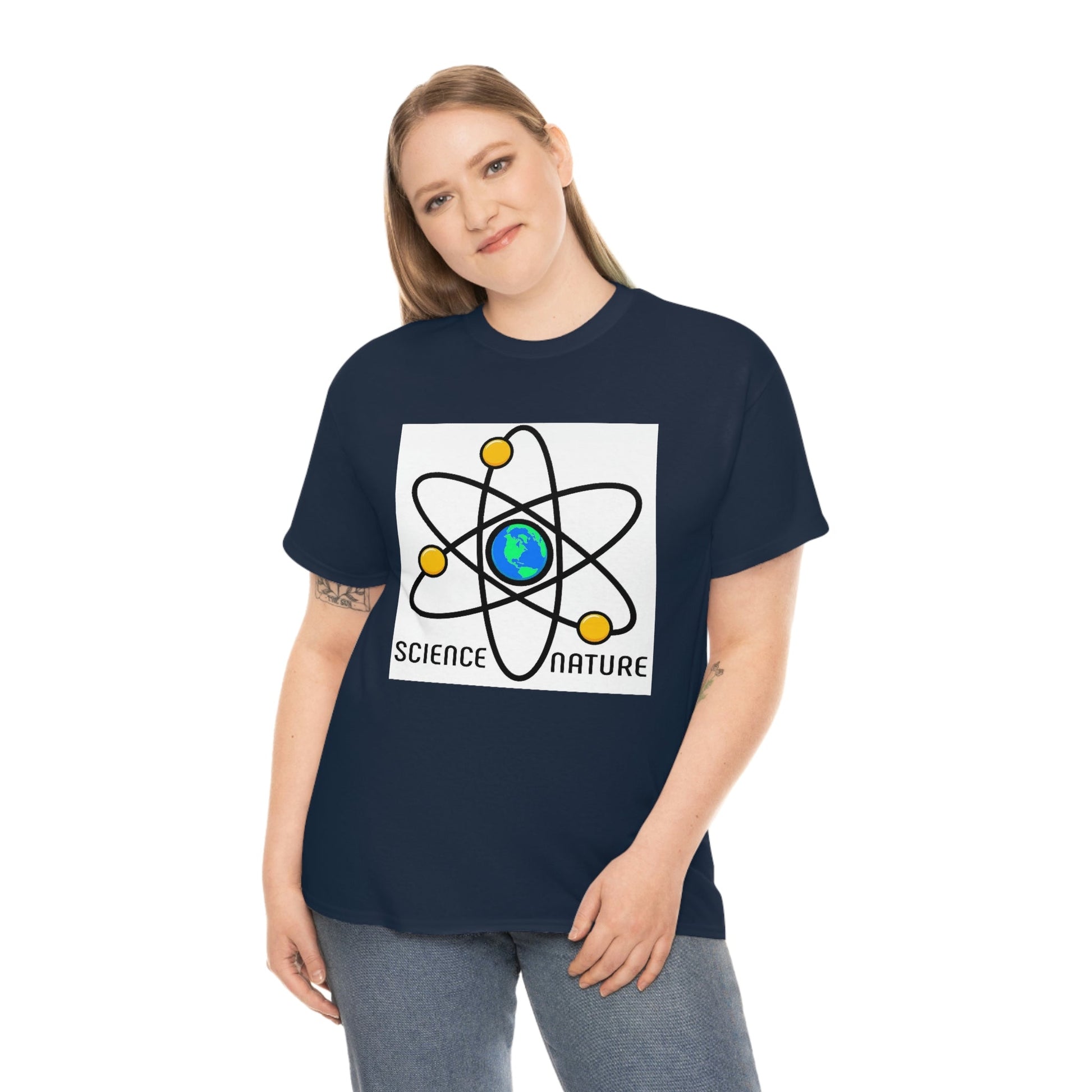 Science and Nature Unisex Heavy Cotton Tee Ecology Recycling Earth Global Warming