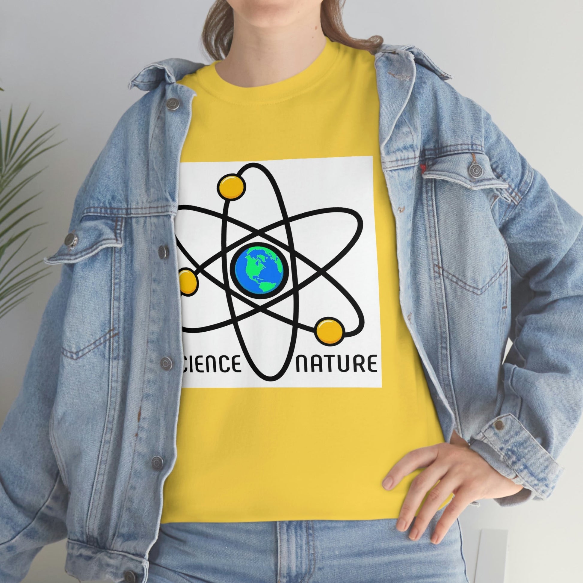 Science and Nature Unisex Heavy Cotton Tee Ecology Recycling Earth Global Warming