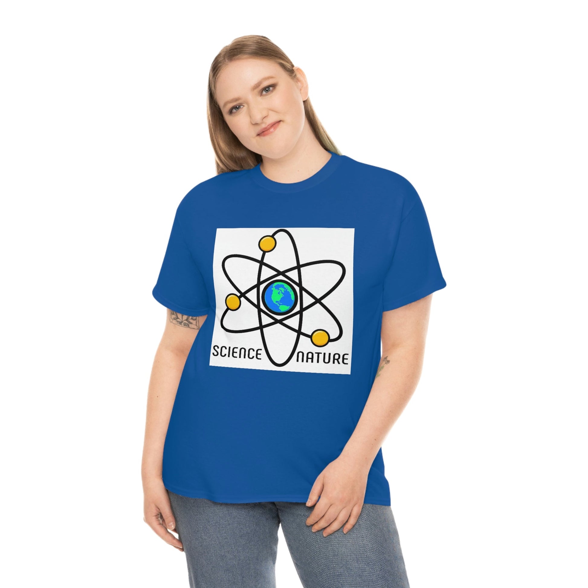 Science and Nature Unisex Heavy Cotton Tee Ecology Recycling Earth Global Warming
