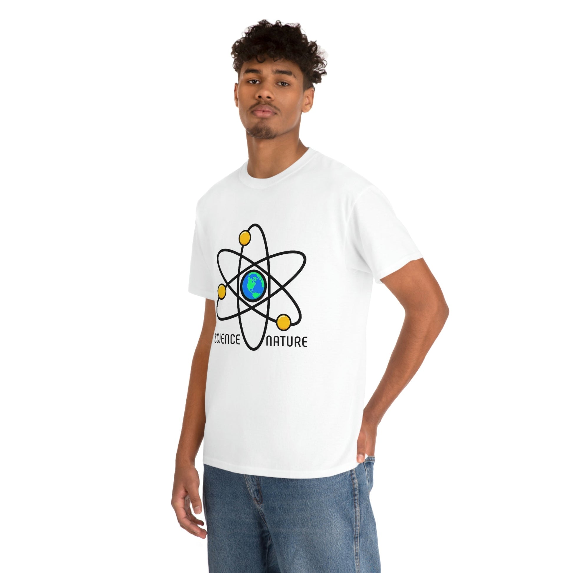 Science and Nature Unisex Heavy Cotton Tee Ecology Recycling Earth Global Warming