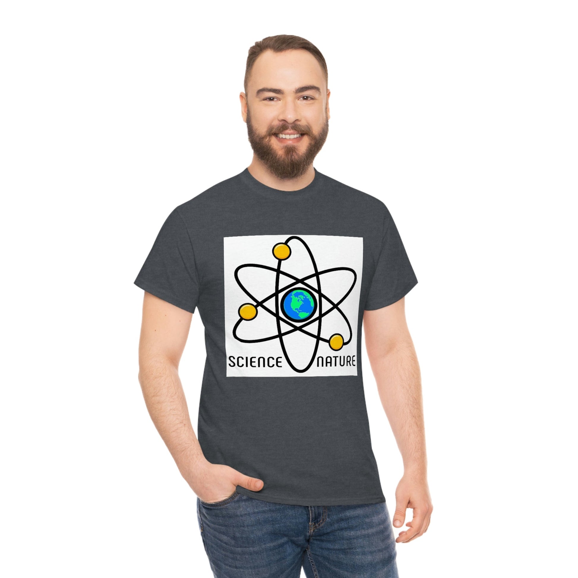 Science and Nature Unisex Heavy Cotton Tee Ecology Recycling Earth Global Warming