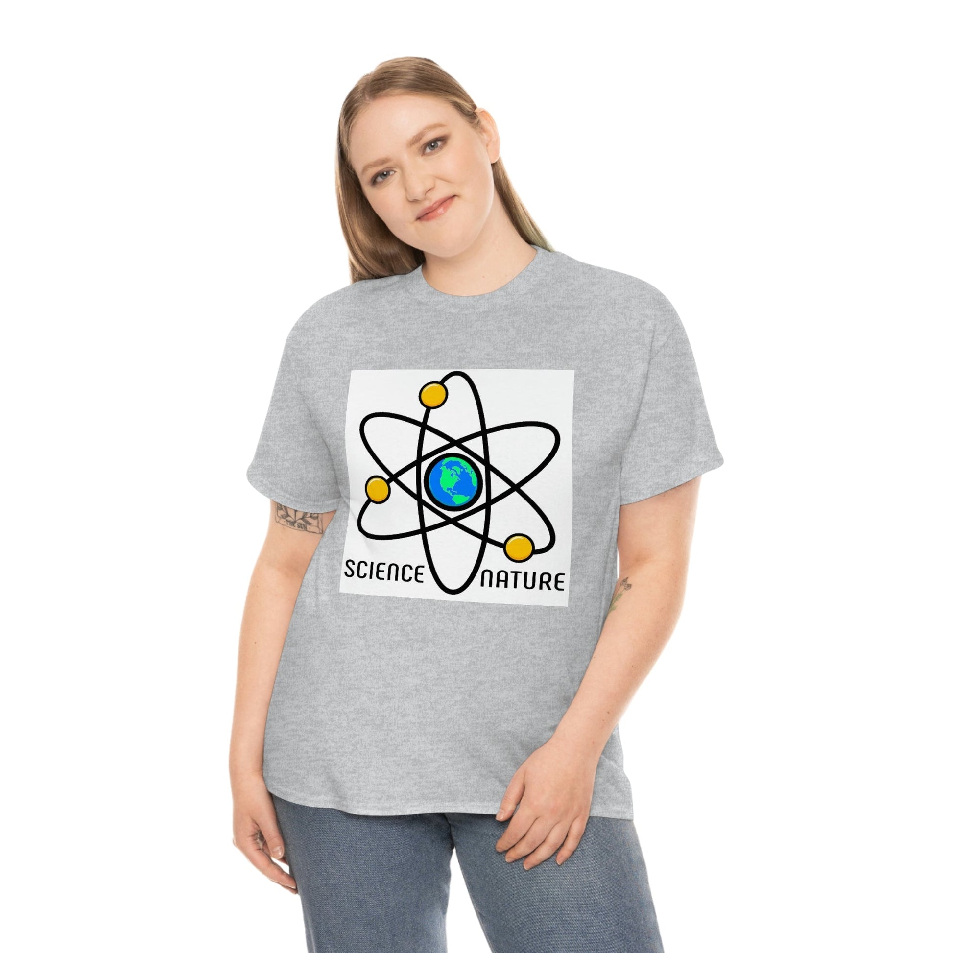 Science and Nature Unisex Heavy Cotton Tee Ecology Recycling Earth Global Warming