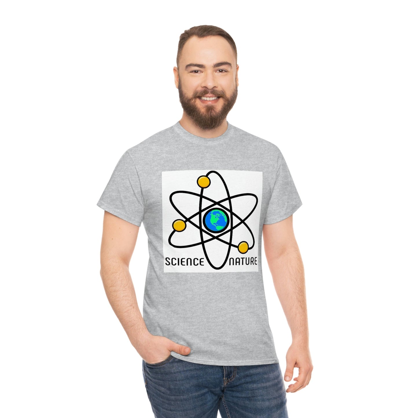 Science and Nature Unisex Heavy Cotton Tee Ecology Recycling Earth Global Warming