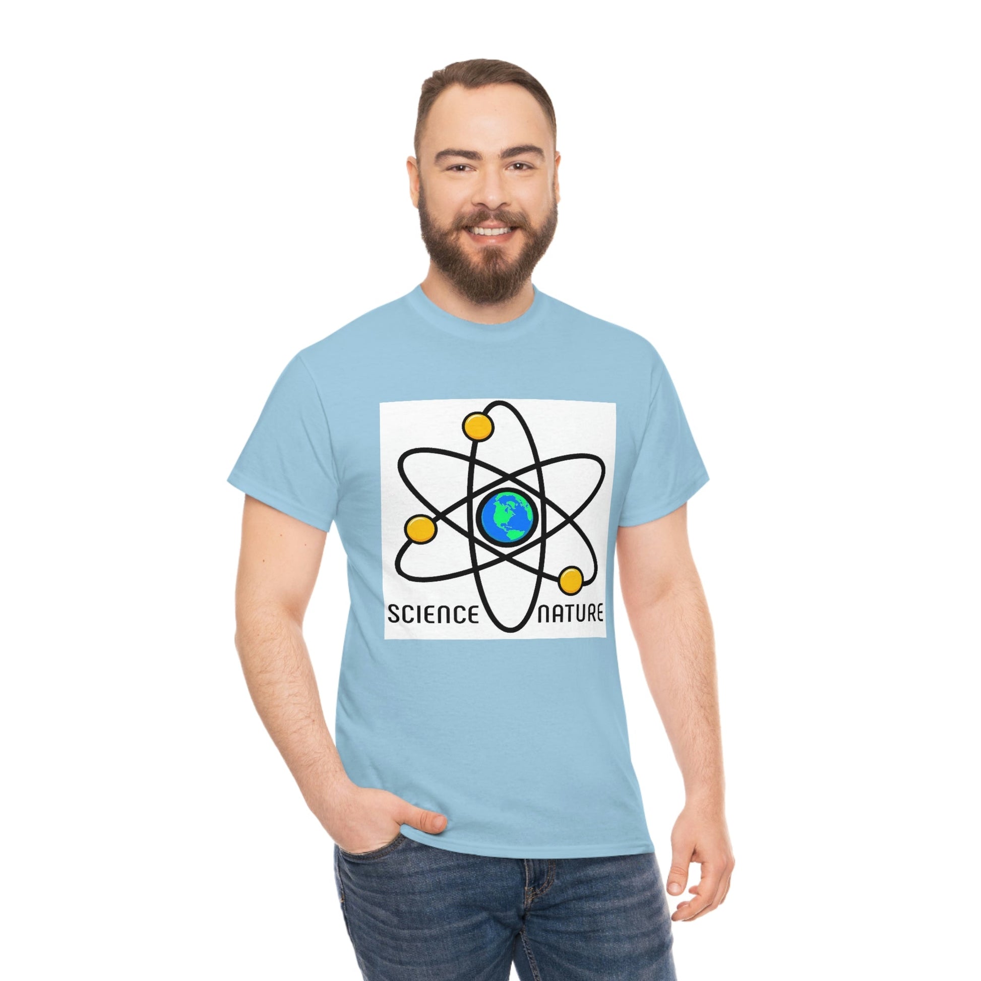 Science and Nature Unisex Heavy Cotton Tee Ecology Recycling Earth Global Warming