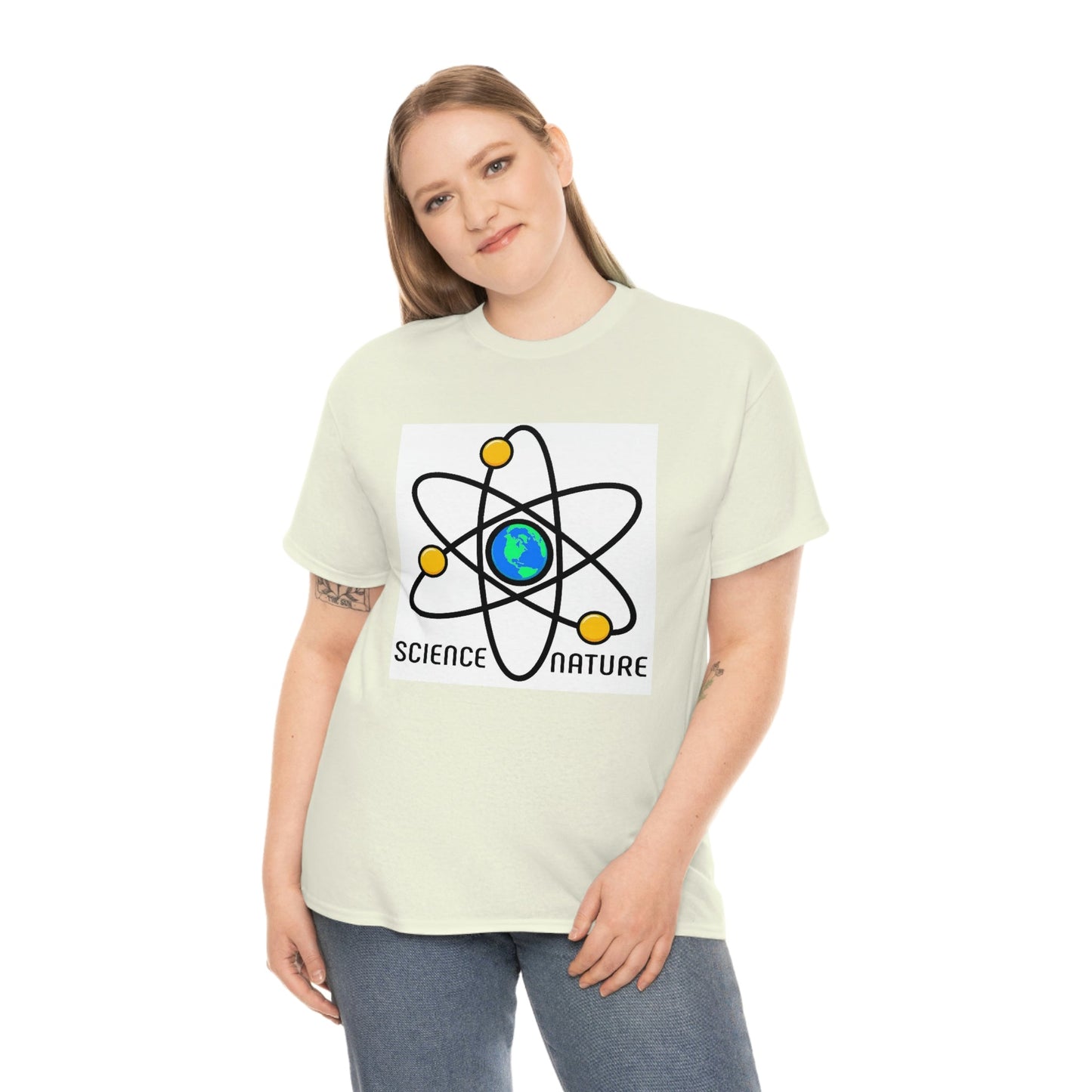 Science and Nature Unisex Heavy Cotton Tee Ecology Recycling Earth Global Warming