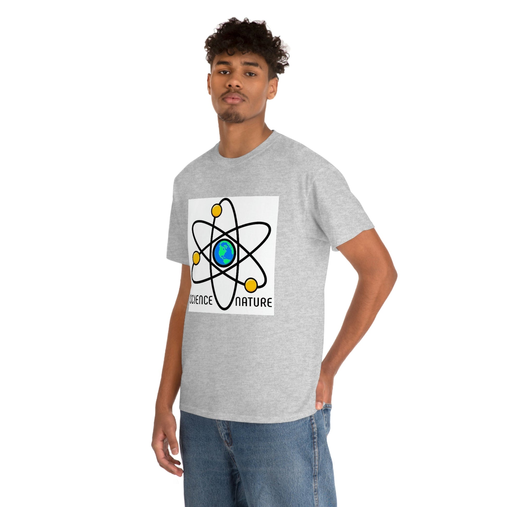 Science and Nature Unisex Heavy Cotton Tee Ecology Recycling Earth Global Warming