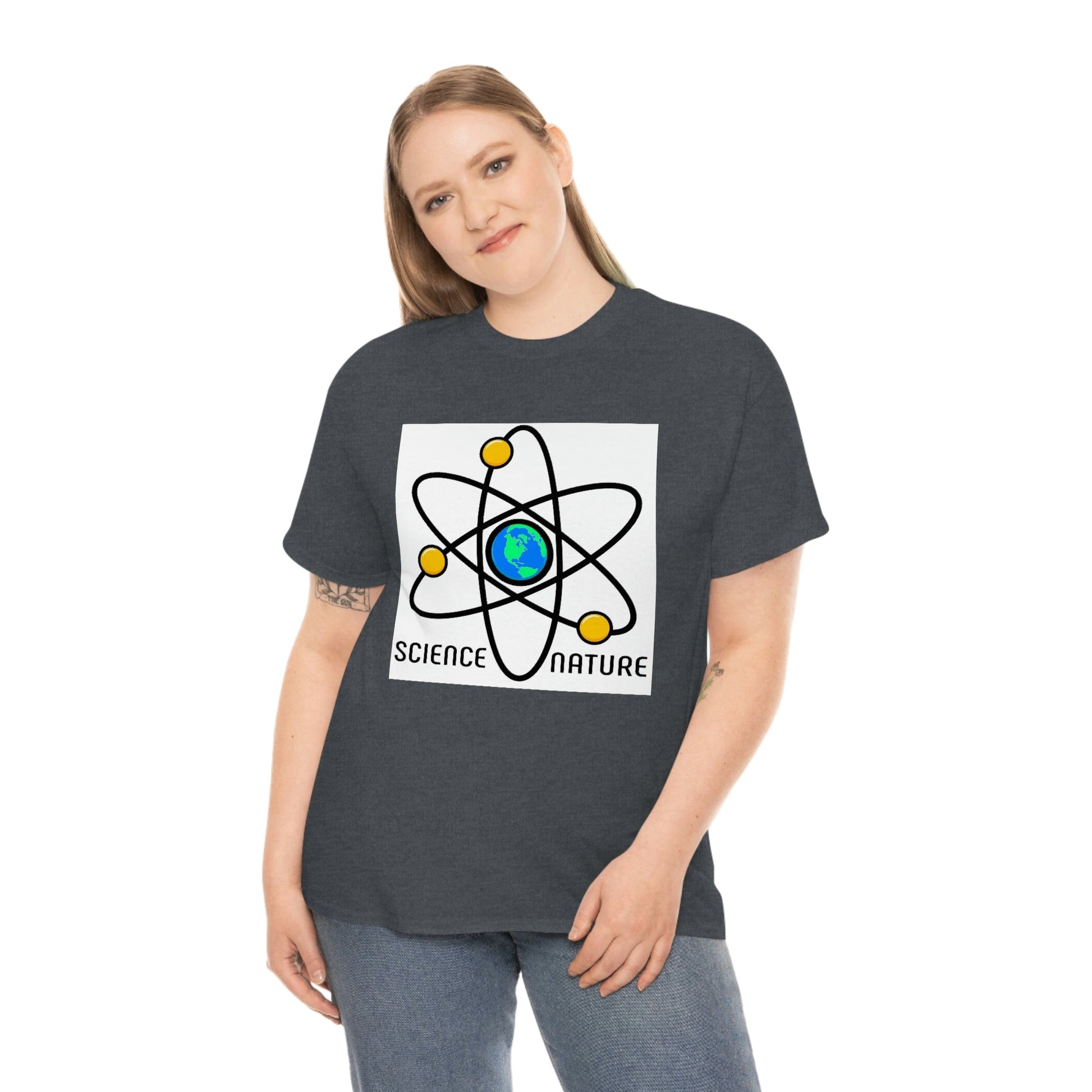 Science and Nature Unisex Heavy Cotton Tee Ecology Recycling Earth Global Warming