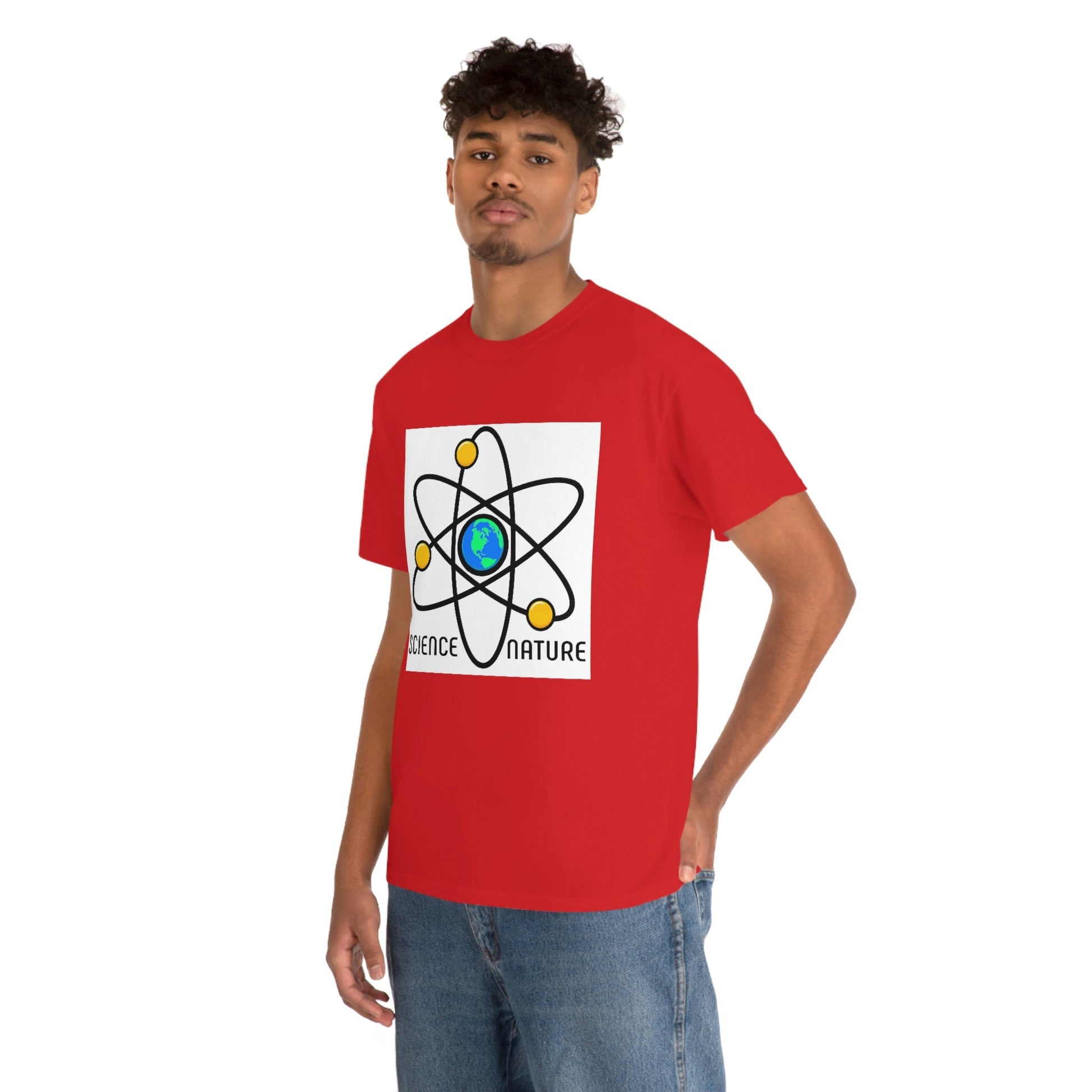 Science and Nature Unisex Heavy Cotton Tee Ecology Recycling Earth Global Warming