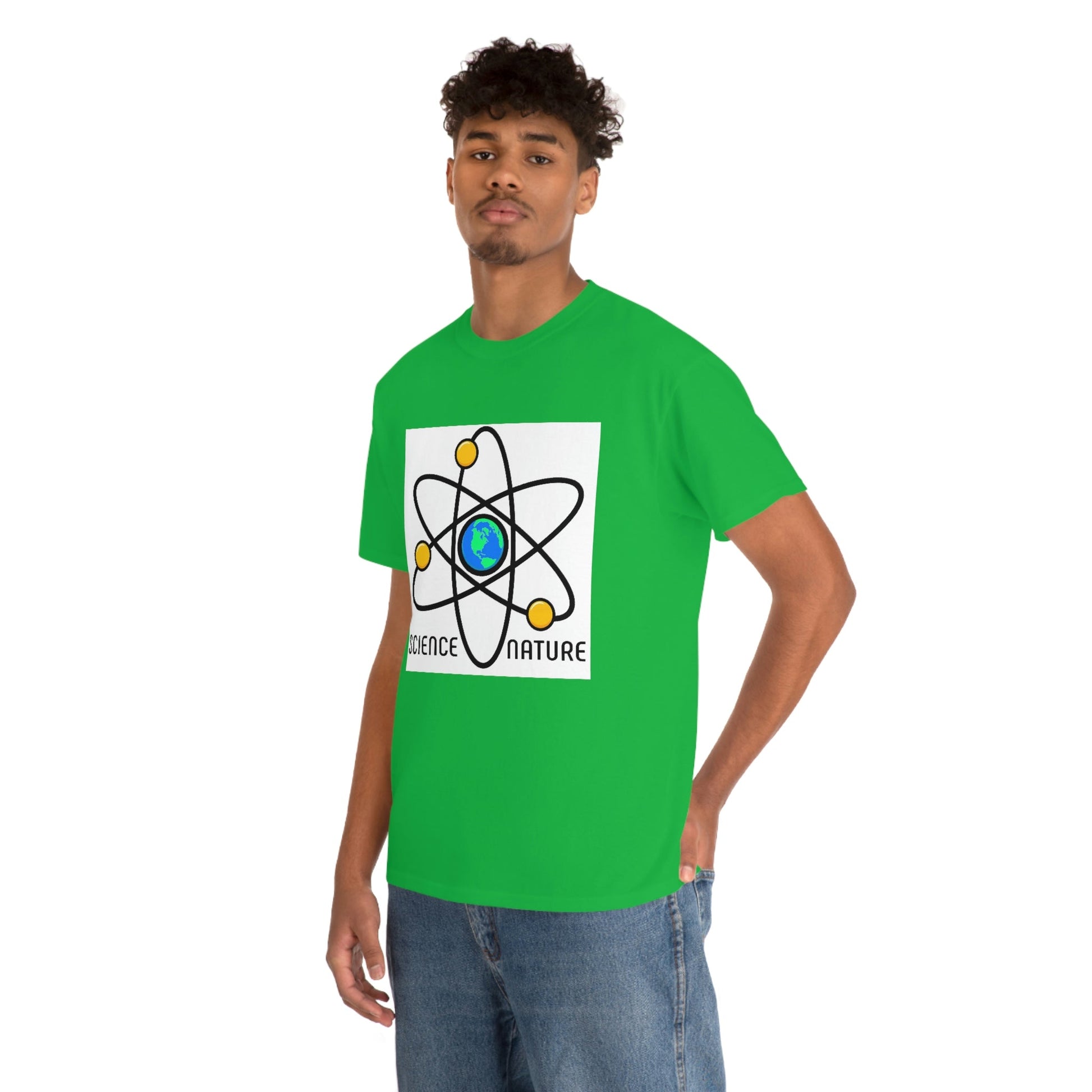 Science and Nature Unisex Heavy Cotton Tee Ecology Recycling Earth Global Warming