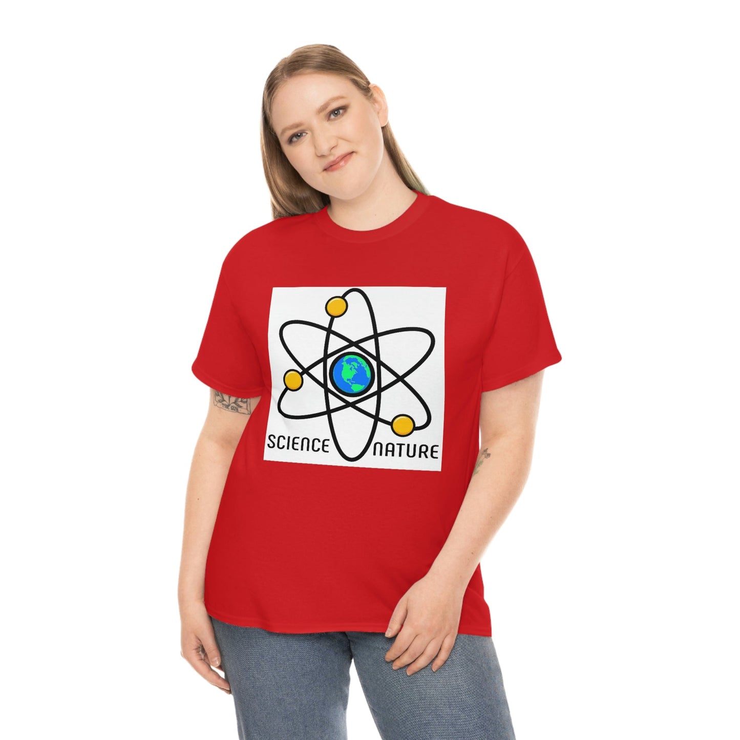 Science and Nature Unisex Heavy Cotton Tee Ecology Recycling Earth Global Warming
