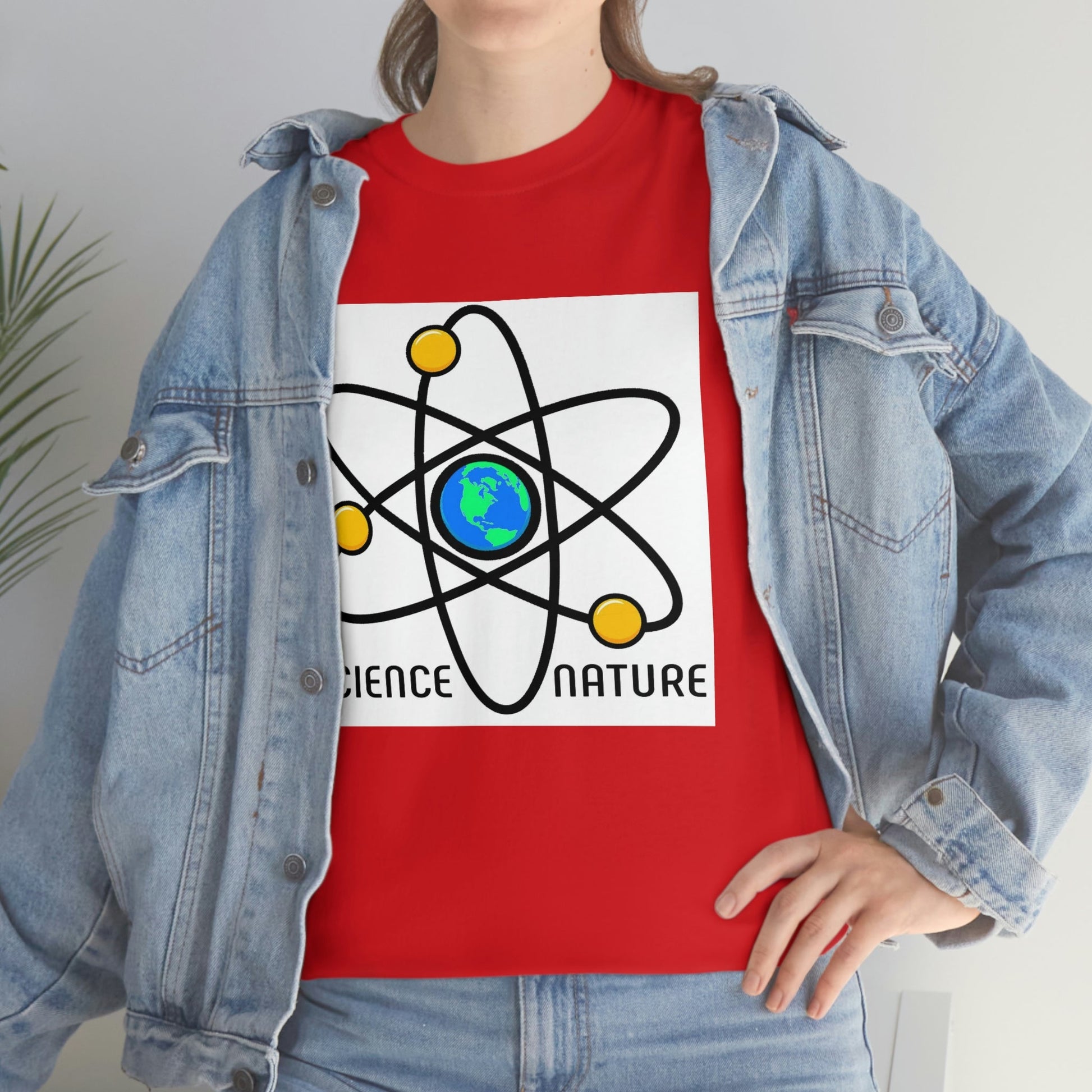 Science and Nature Unisex Heavy Cotton Tee Ecology Recycling Earth Global Warming