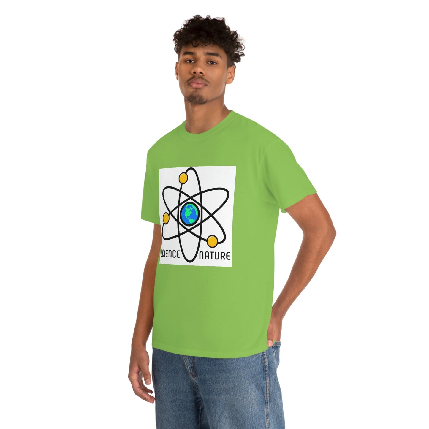 Science and Nature Unisex Heavy Cotton Tee Ecology Recycling Earth Global Warming