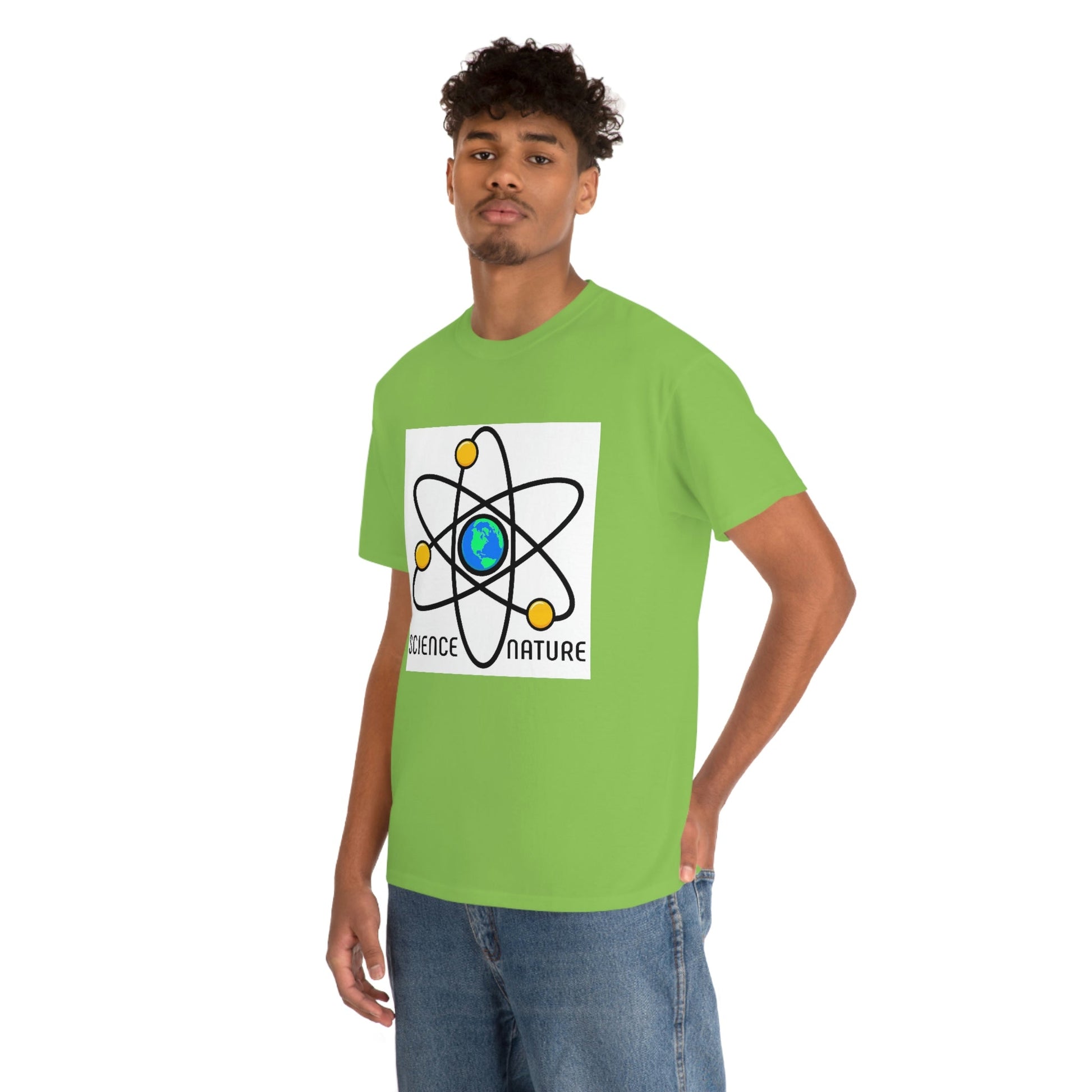Science and Nature Unisex Heavy Cotton Tee Ecology Recycling Earth Global Warming