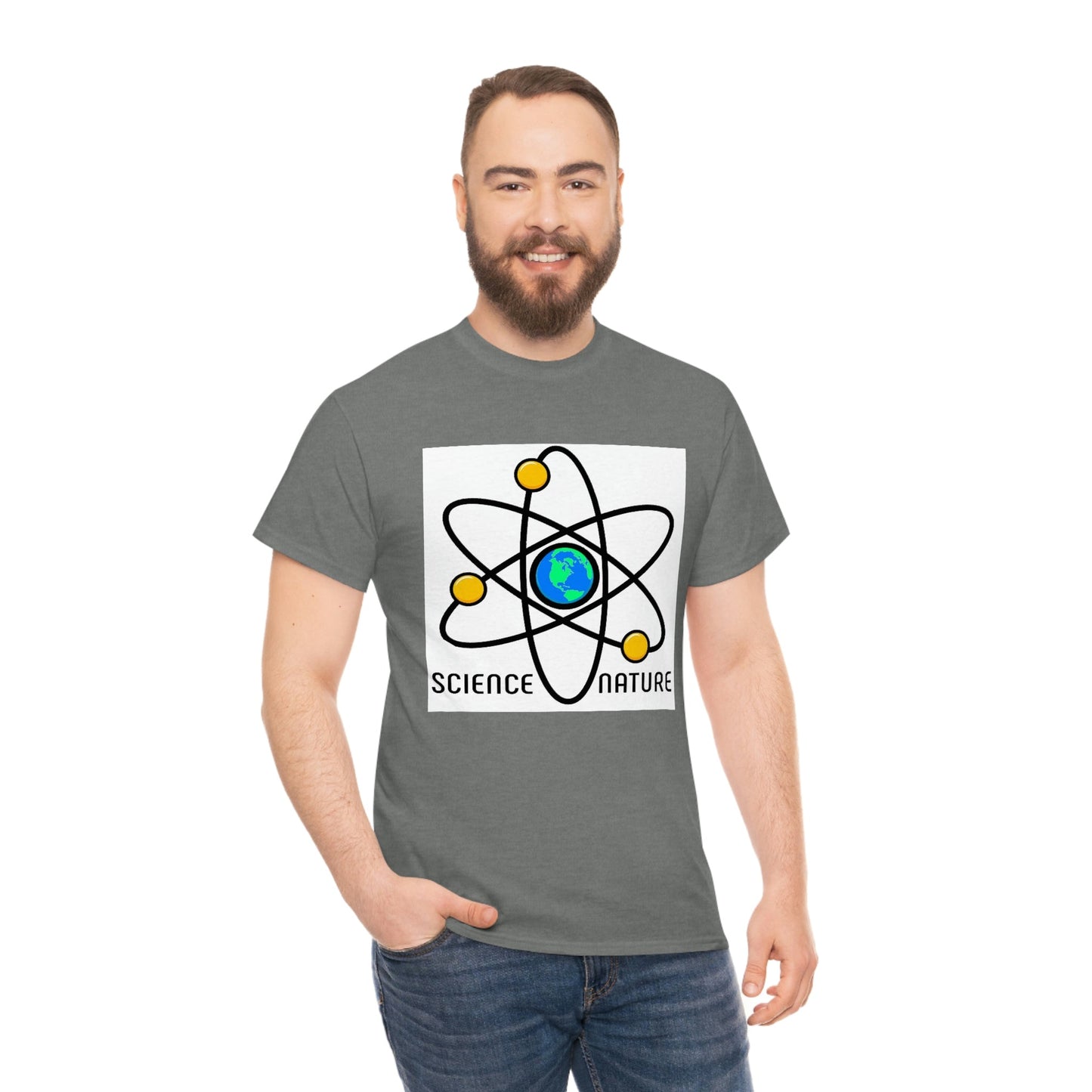 Science and Nature Unisex Heavy Cotton Tee Ecology Recycling Earth Global Warming