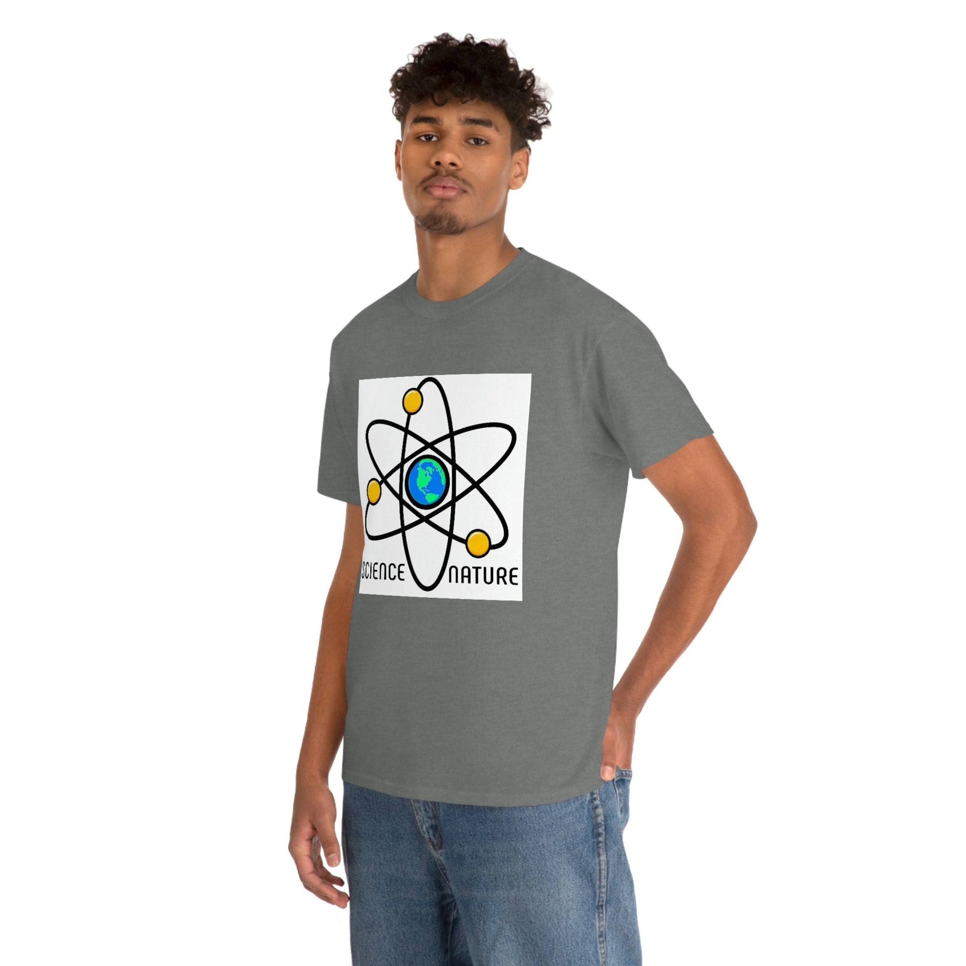 Science and Nature Unisex Heavy Cotton Tee Ecology Recycling Earth Global Warming