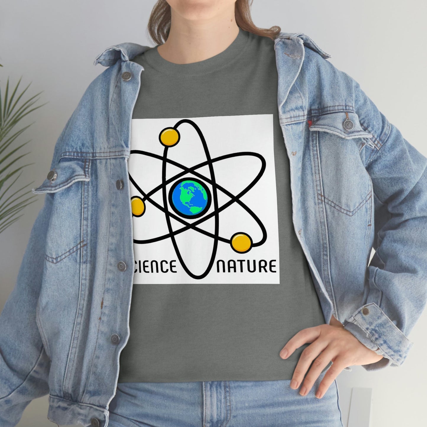 Science and Nature Unisex Heavy Cotton Tee Ecology Recycling Earth Global Warming