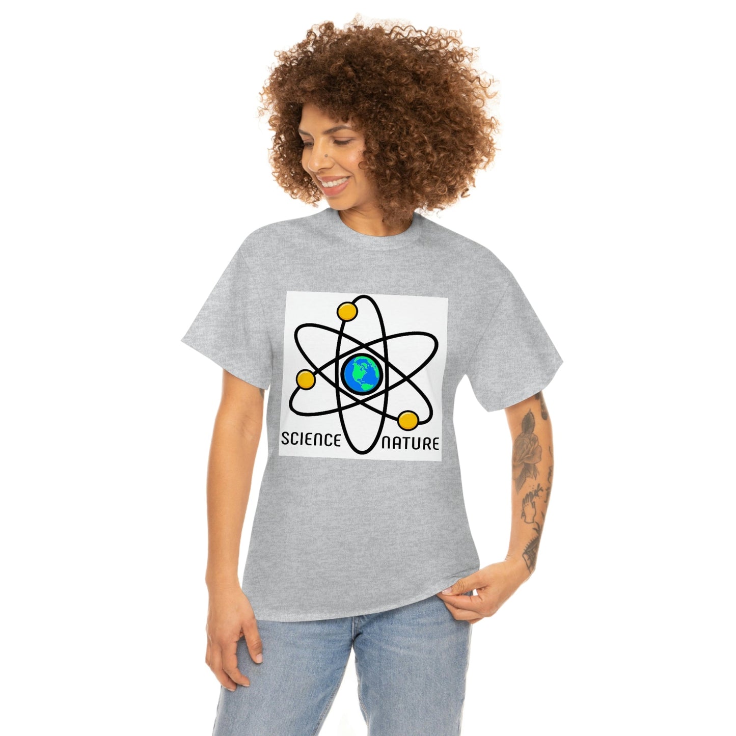 Science and Nature Unisex Heavy Cotton Tee Ecology Recycling Earth Global Warming