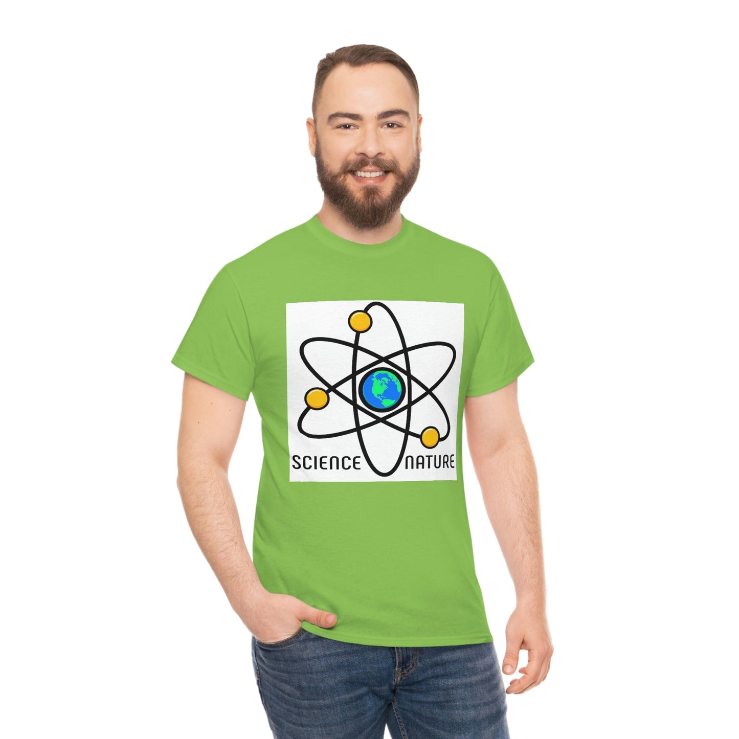 Science and Nature Unisex Heavy Cotton Tee Ecology Recycling Earth Global Warming