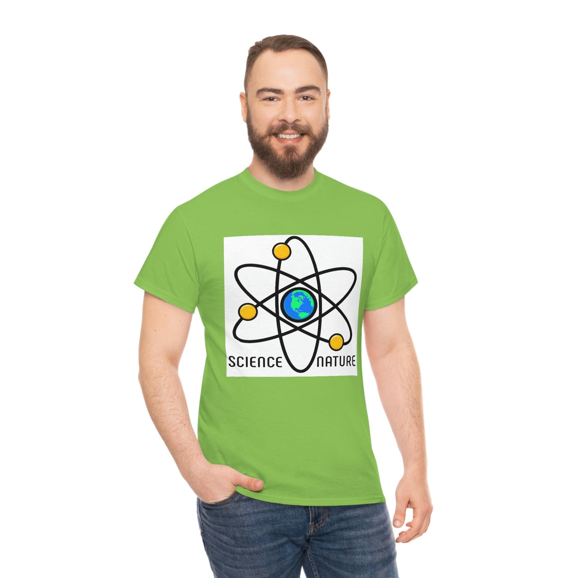 Science and Nature Unisex Heavy Cotton Tee Ecology Recycling Earth Global Warming