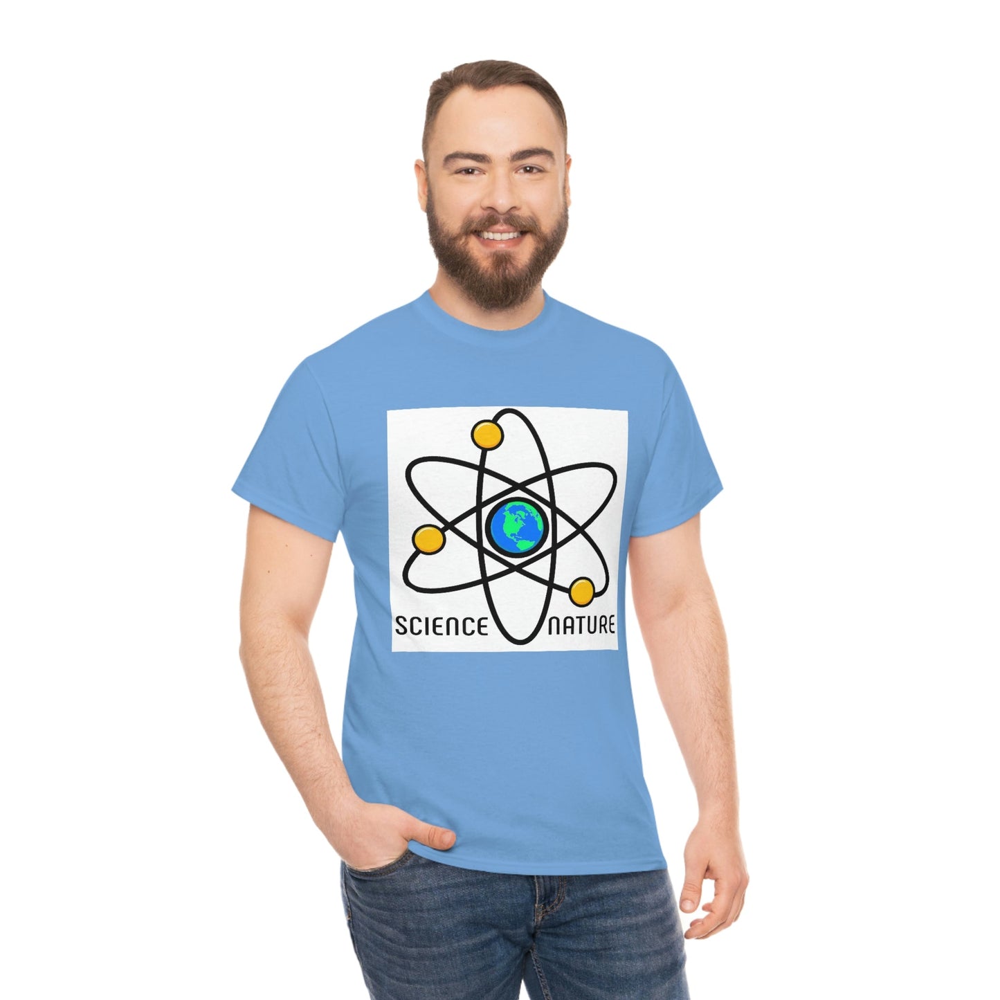 Science and Nature Unisex Heavy Cotton Tee Ecology Recycling Earth Global Warming