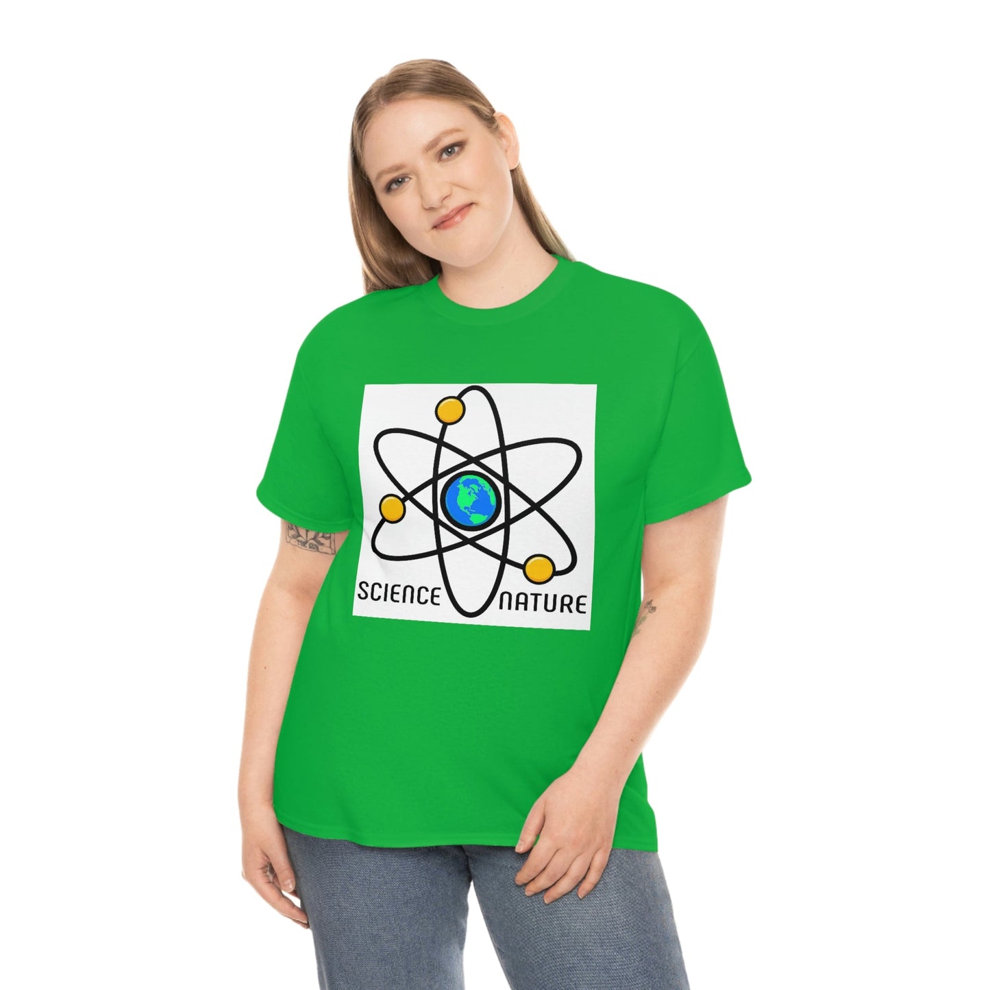 Science and Nature Unisex Heavy Cotton Tee Ecology Recycling Earth Global Warming