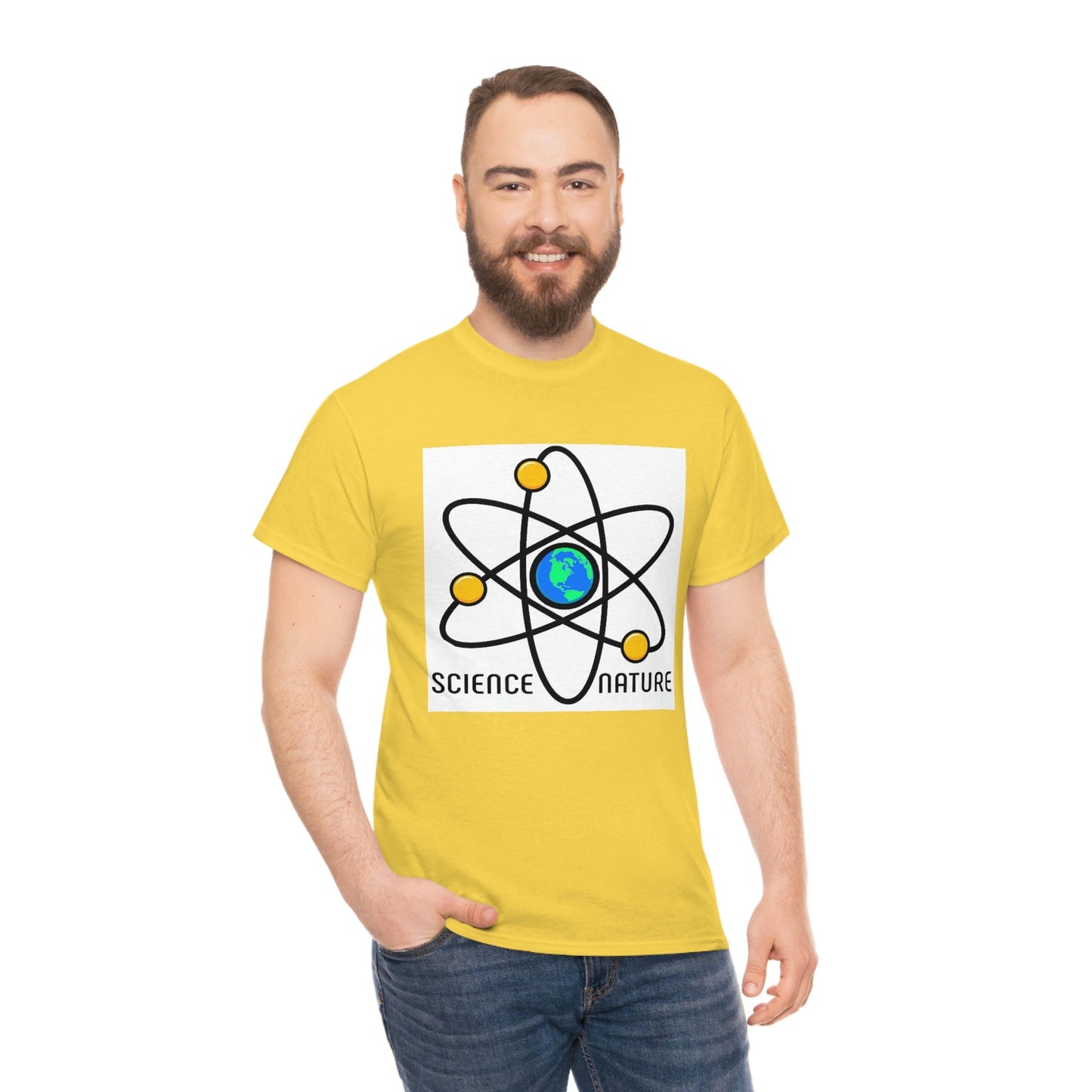 Science and Nature Unisex Heavy Cotton Tee Ecology Recycling Earth Global Warming