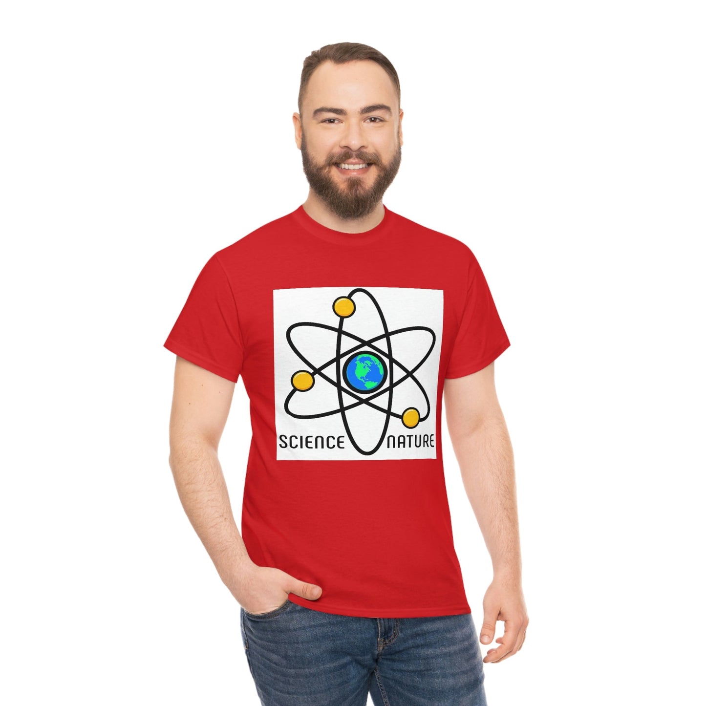 Science and Nature Unisex Heavy Cotton Tee Ecology Recycling Earth Global Warming