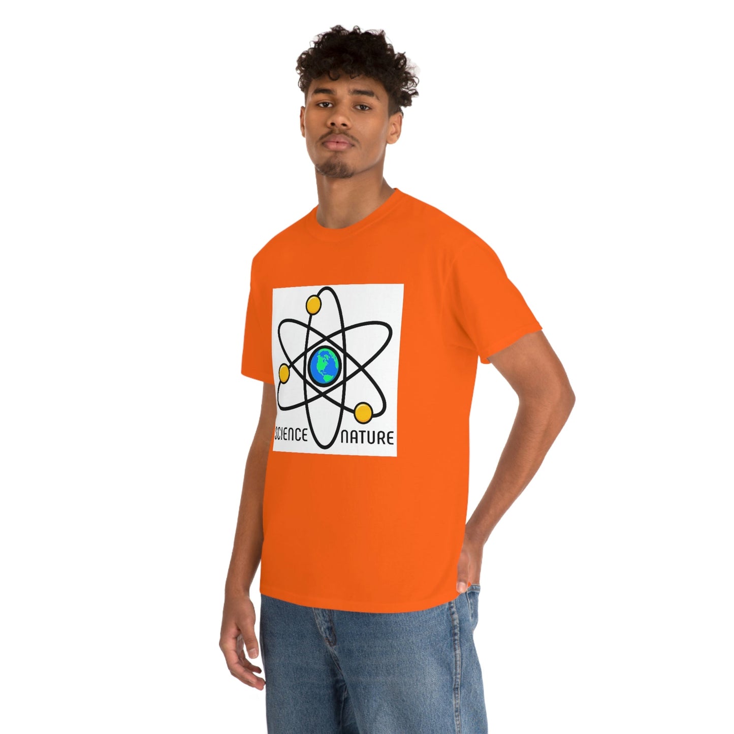 Science and Nature Unisex Heavy Cotton Tee Ecology Recycling Earth Global Warming
