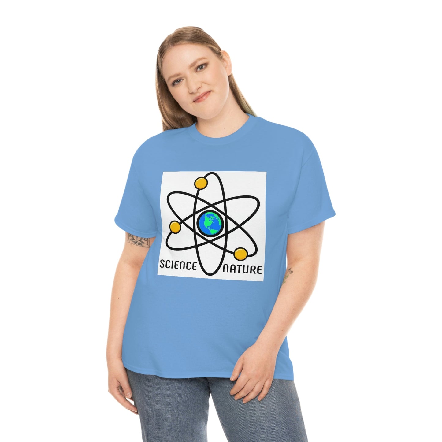 Science and Nature Unisex Heavy Cotton Tee Ecology Recycling Earth Global Warming