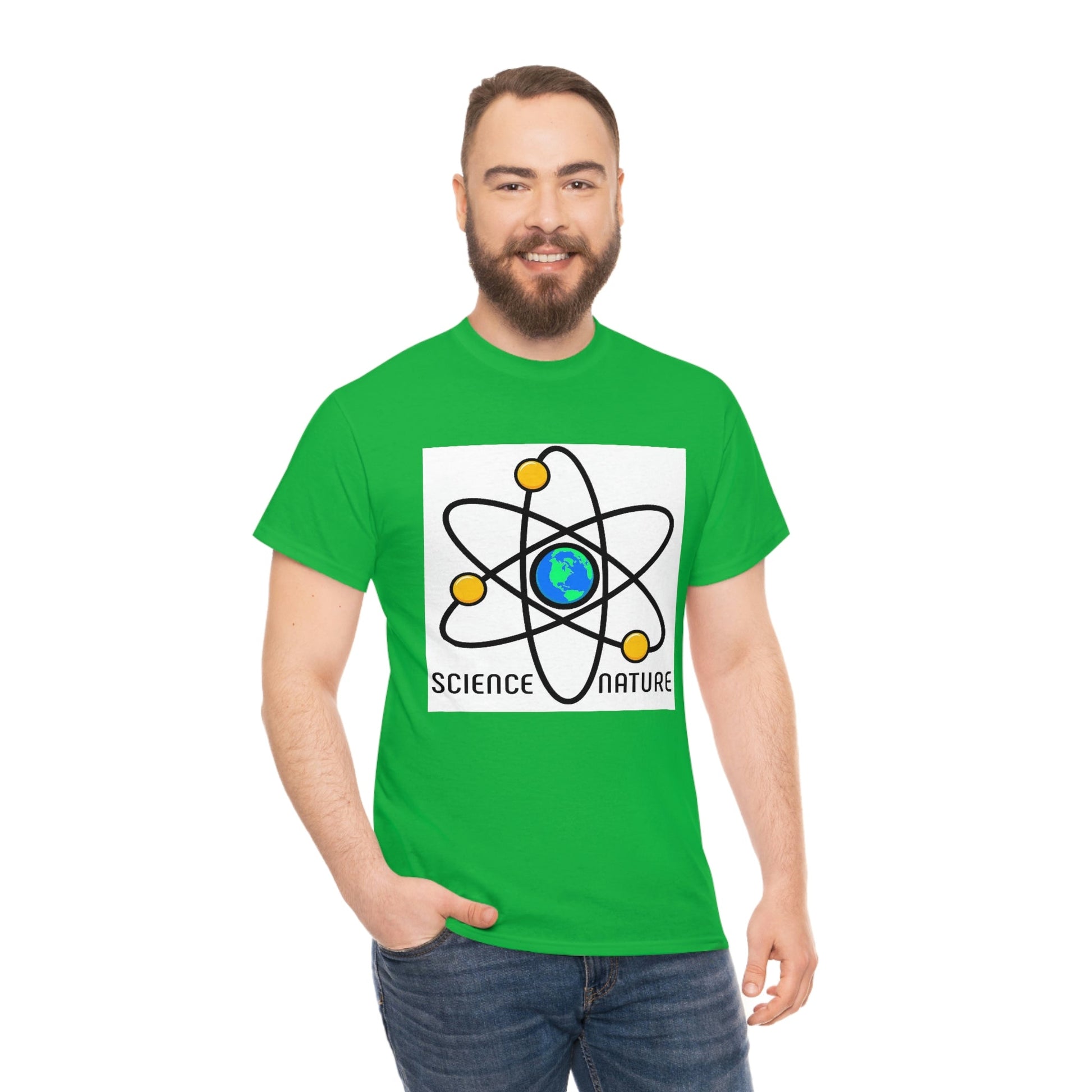 Science and Nature Unisex Heavy Cotton Tee Ecology Recycling Earth Global Warming