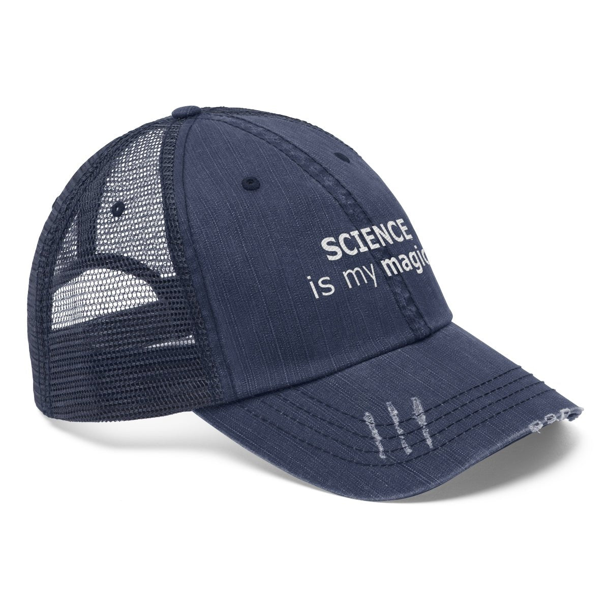 Science is my magic. Unisex Trucker Hat Logic Reason Scientific Logical Math Facts Intelligent green Intellectual Teacher smart cool