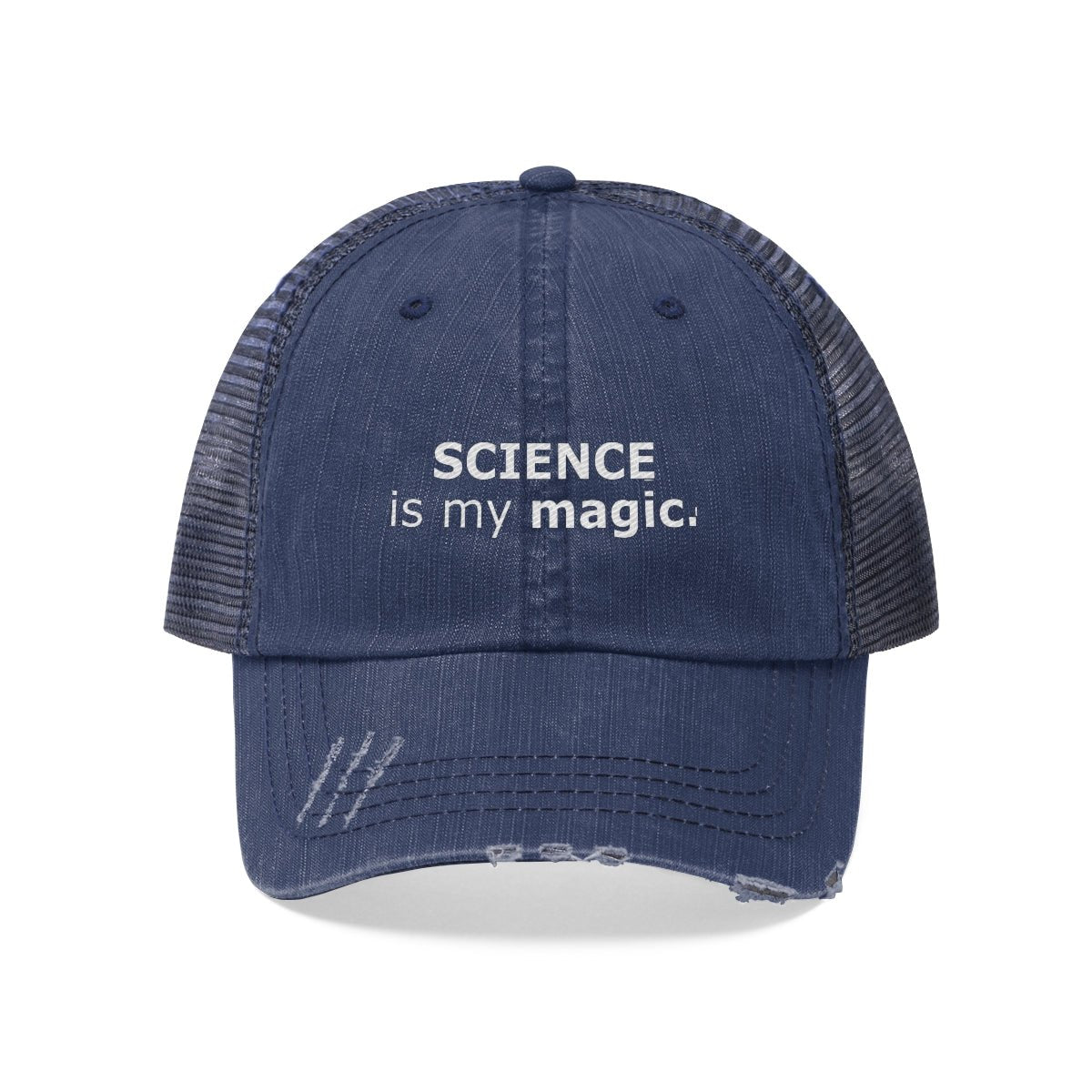 Science is my magic. Unisex Trucker Hat Logic Reason Scientific Logical Math Facts Intelligent green Intellectual Teacher smart cool