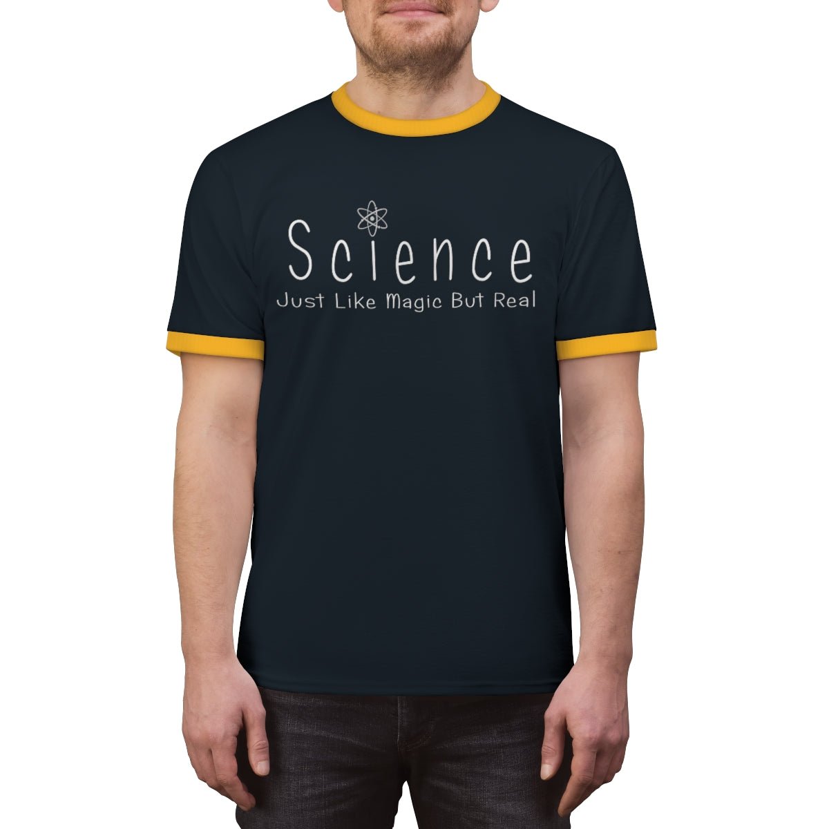 Science - Just Like Magic But Real Ringer Tee | Science Gift for Teachers and Other Brilliant People